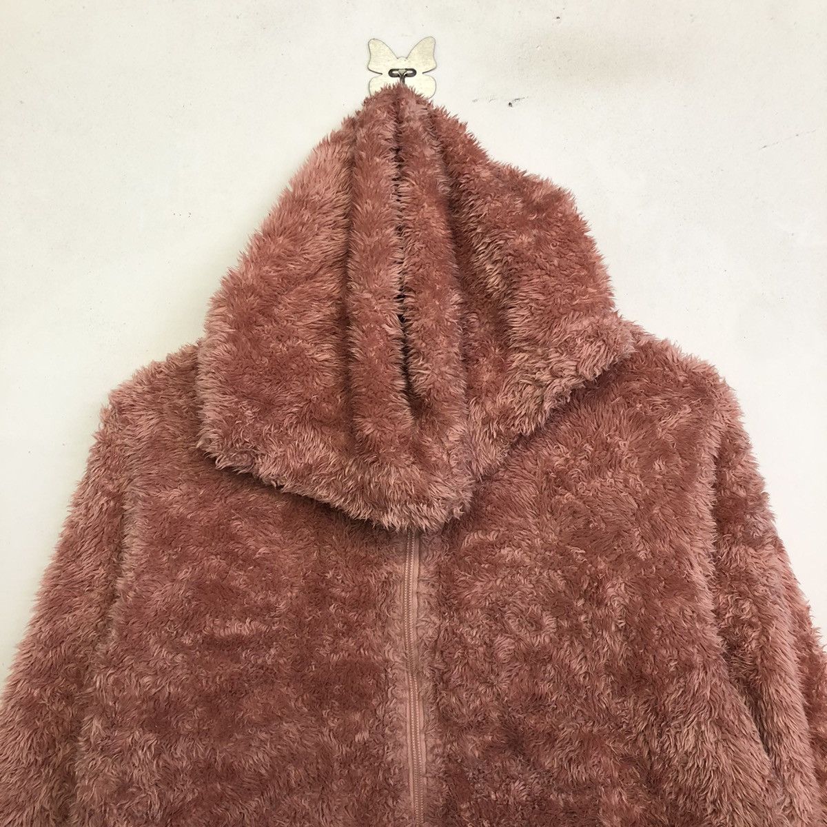 Champion Champion Women Winter Fluffy Pink Fleece Jacket Size L / US 10 / IT 46 - 4 Thumbnail