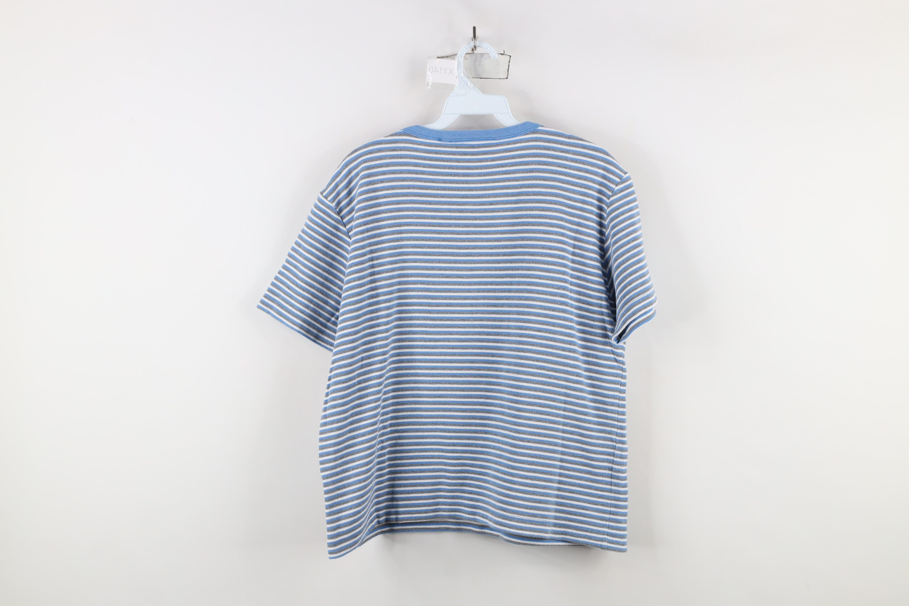 Vintage Vintage 90s Streetwear Babydoll Striped Thermal Knit T-Shirt Size L / US 10 / IT 46 - 6 Thumbnail