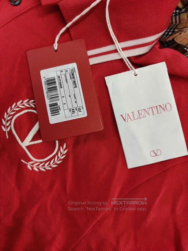 Valentino Valentino Logo embroidered short-sleeved polo shirt Size US XXL / EU 58 / 5 - 6 Thumbnail