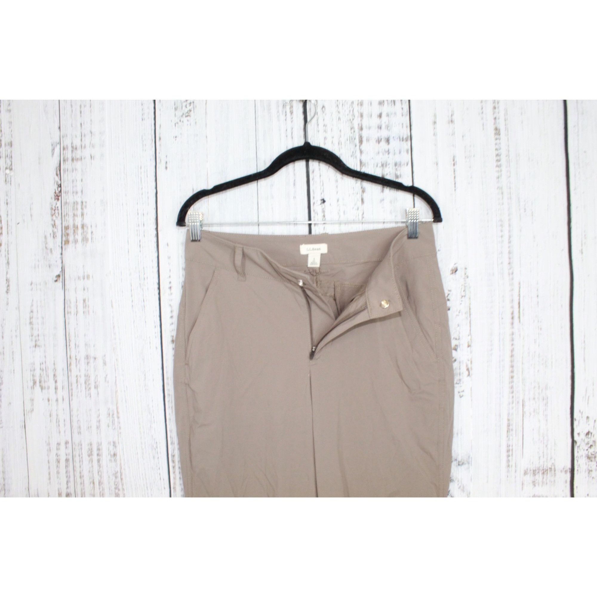L.L. Bean LL Bean Womens Toasted Almond Straight Leg Trail Pants 8 Size 30" / US 8 / IT 44 - 2 Thumbnail