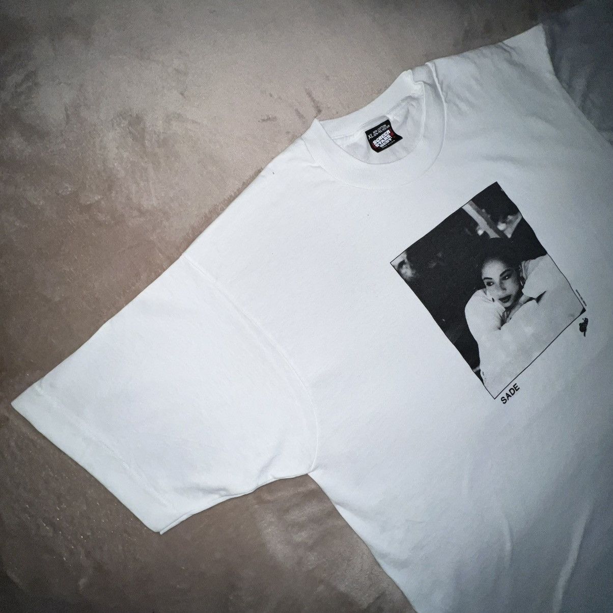 Vintage 80s VTG SADE - Epic Records T-Shirt Promo Size US XL / EU 56 / 4 - 4 Thumbnail