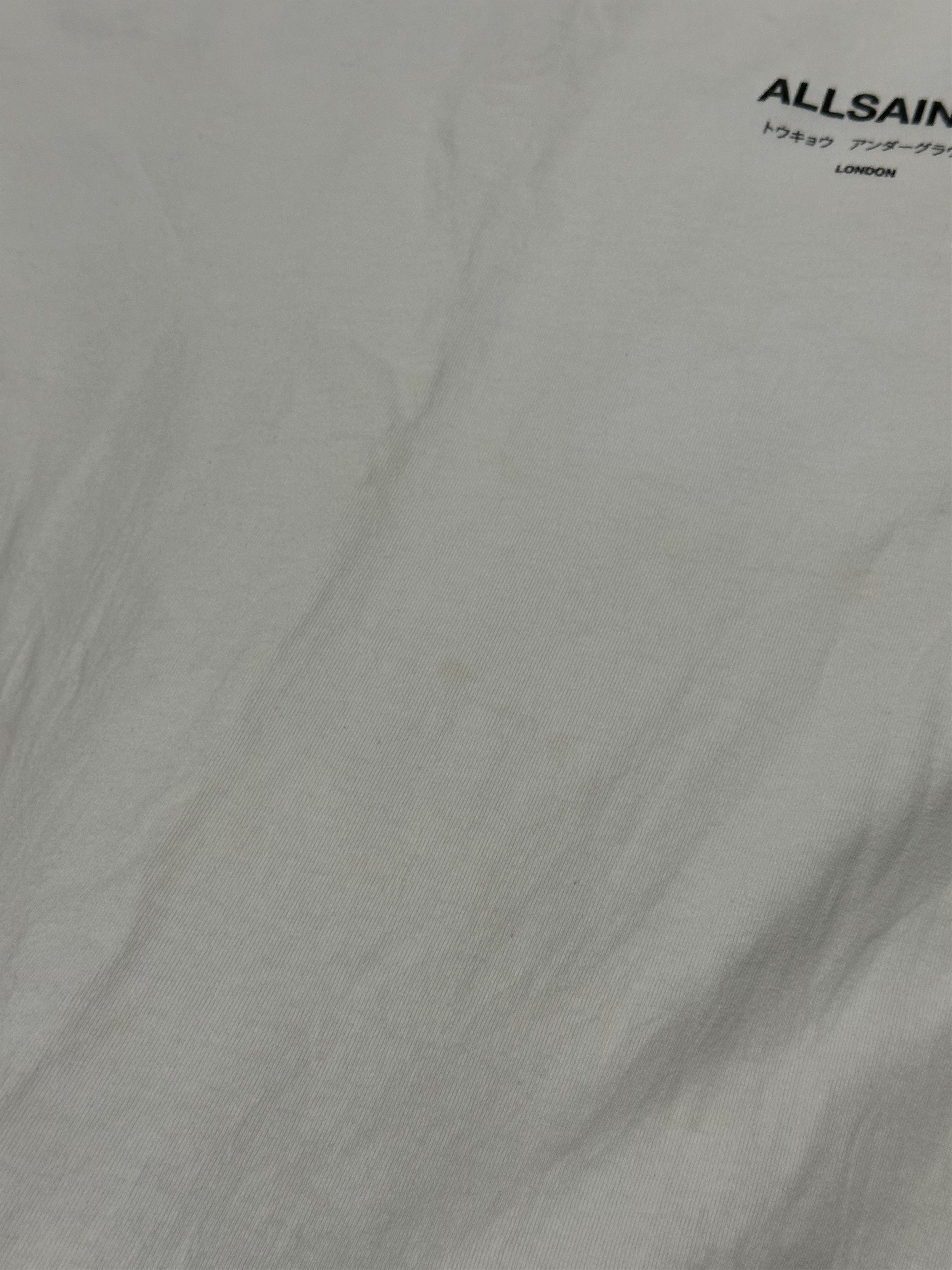 Allsaints AllSaints London Underground Crew White Big Logo T-shirt Size US L / EU 52-54 / 3 - 10 Thumbnail