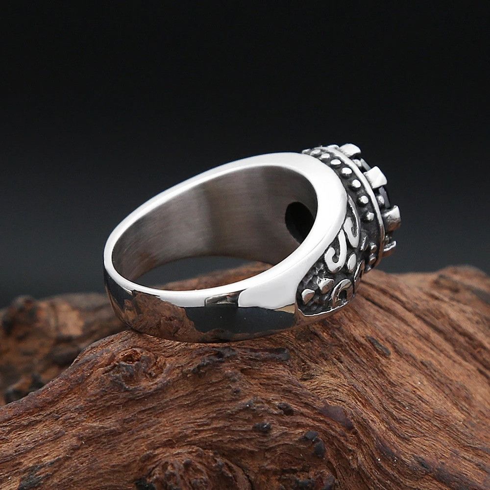 Jewelry Black Stone Ring Size ONE SIZE - 4 Thumbnail