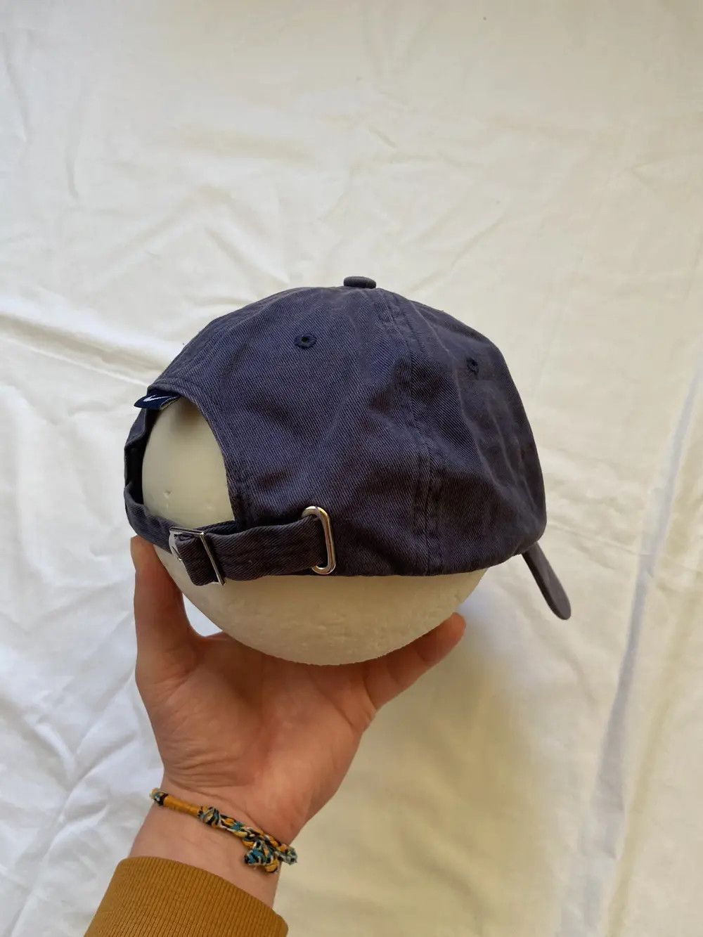 Nike 🦍VINTAGE 90s Y2K DISTRESSED NIKE DRILL FADED CAP HAT SWOOSH Size ONE SIZE - 3 Thumbnail