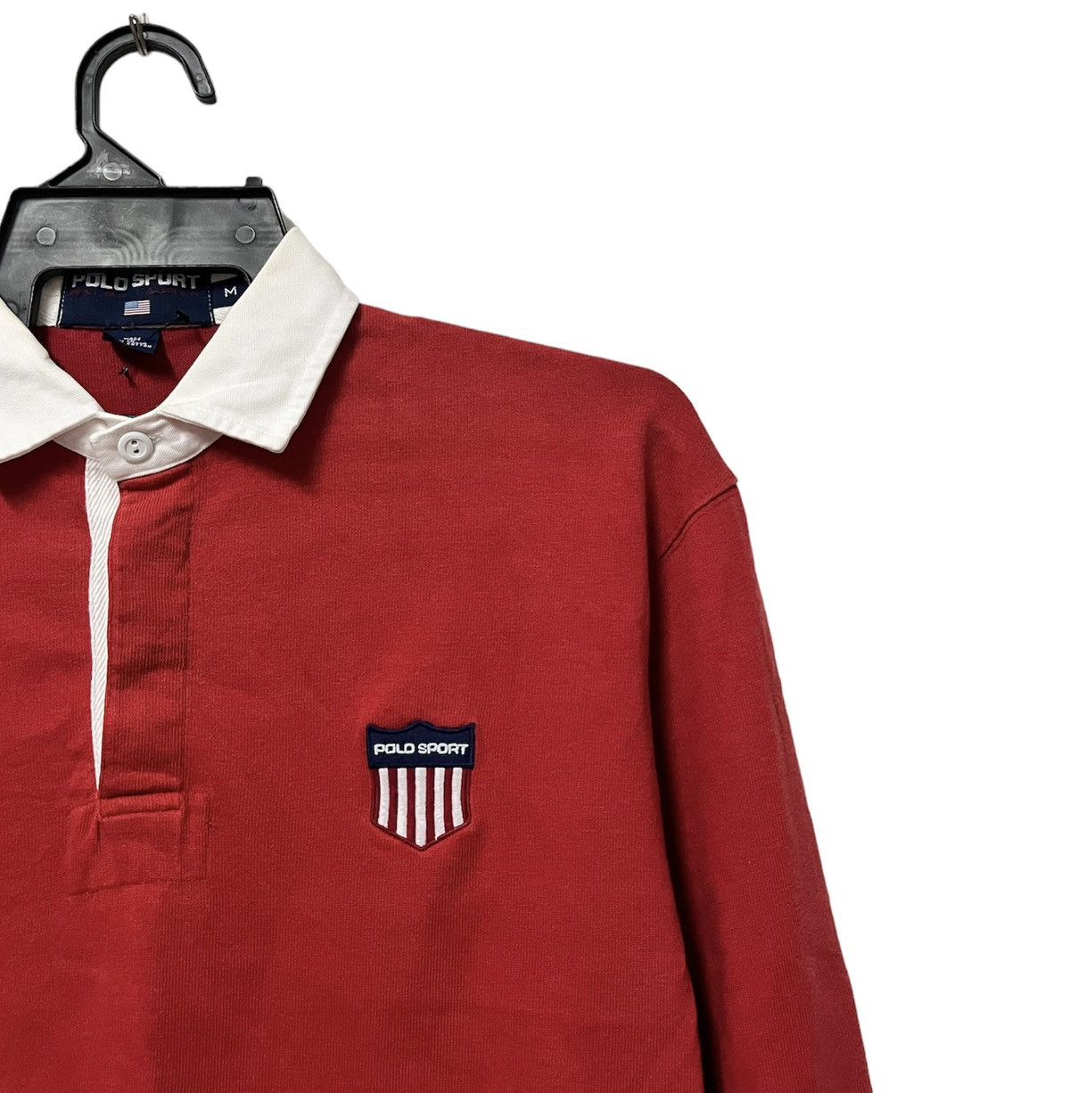 K-Swiss × Polo Ralph Lauren × Vintage 🔥Vtg Polo Sport Ralph Lauren K Swiss Rugby Shirt Size US M / EU 48-50 / 2 - 6 Thumbnail