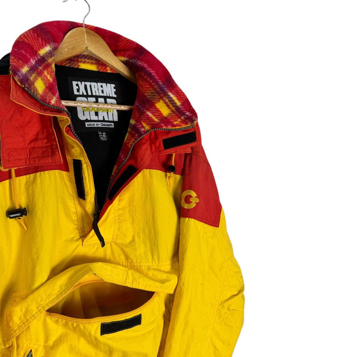Goldwin 🌟VINTAGE 90s GOLDWIN HOODIE HALF ZIP SKI WEAR JACKET Size US M / EU 48-50 / 2 - 5 Thumbnail