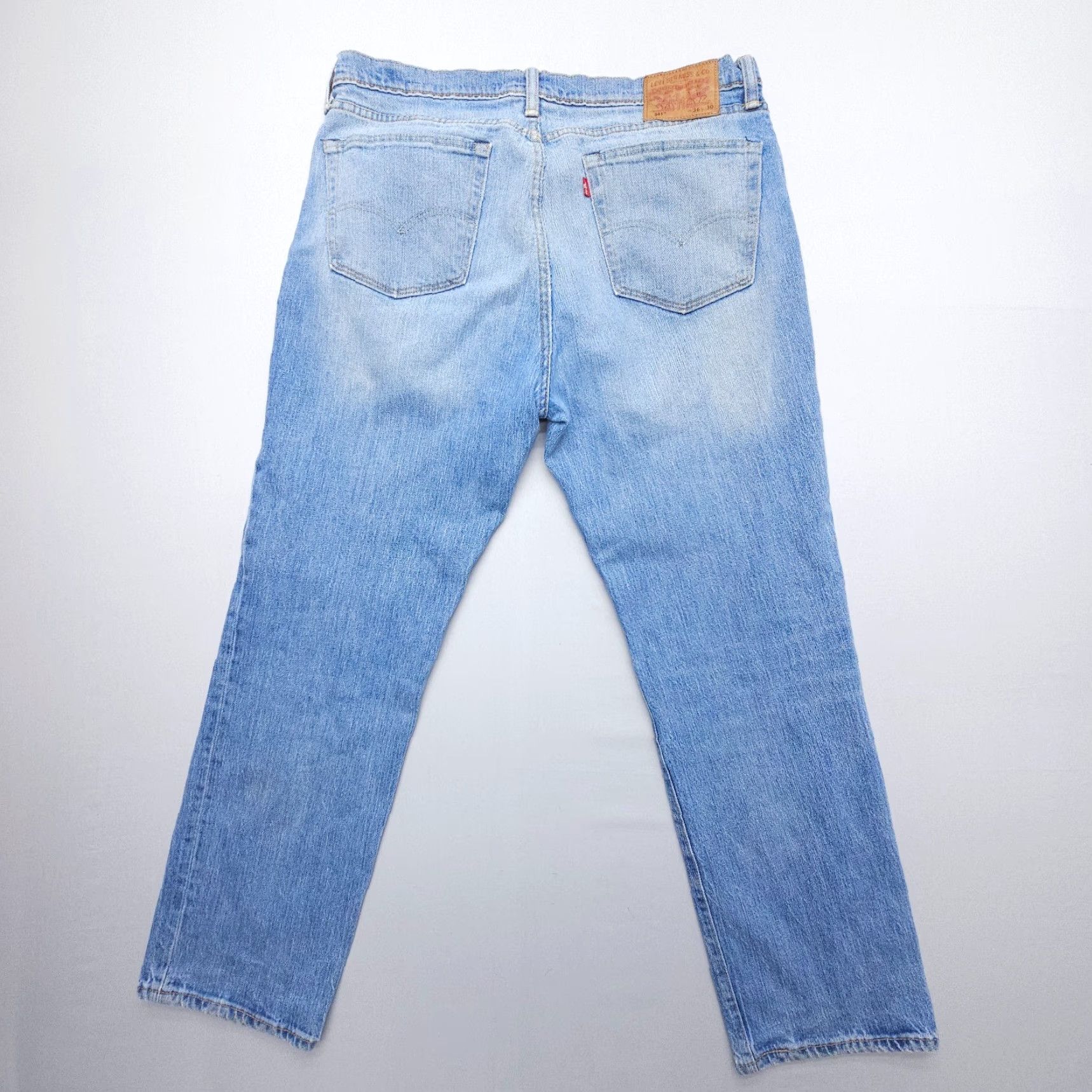 Levi's Levi's 541 Athletic Taper Jeans Mens 36 x 30 Blue White Oak Denim Faded Denim Jeans 36 Mens Leisure Comfort Pockets Regular Size US 36 / EU 52 - 2 Thumbnail