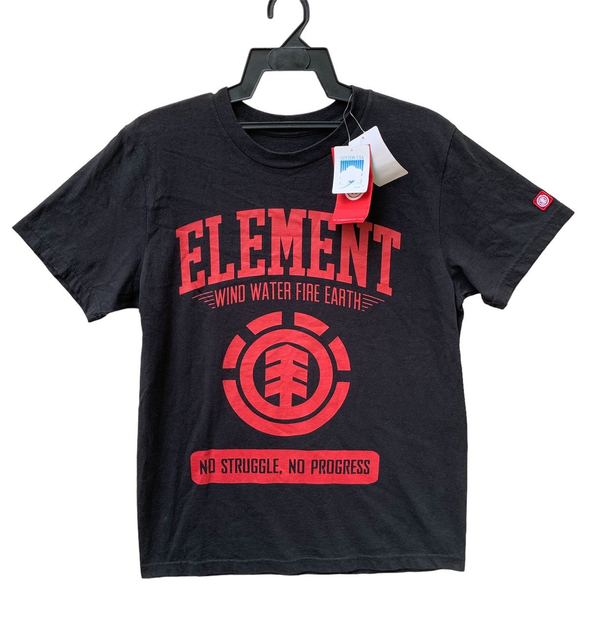 Element Element.. Wind Water Fire Earth No Struggle, No Progress Tee Size US M / EU 48-50 / 2 - 1 Thumbnail