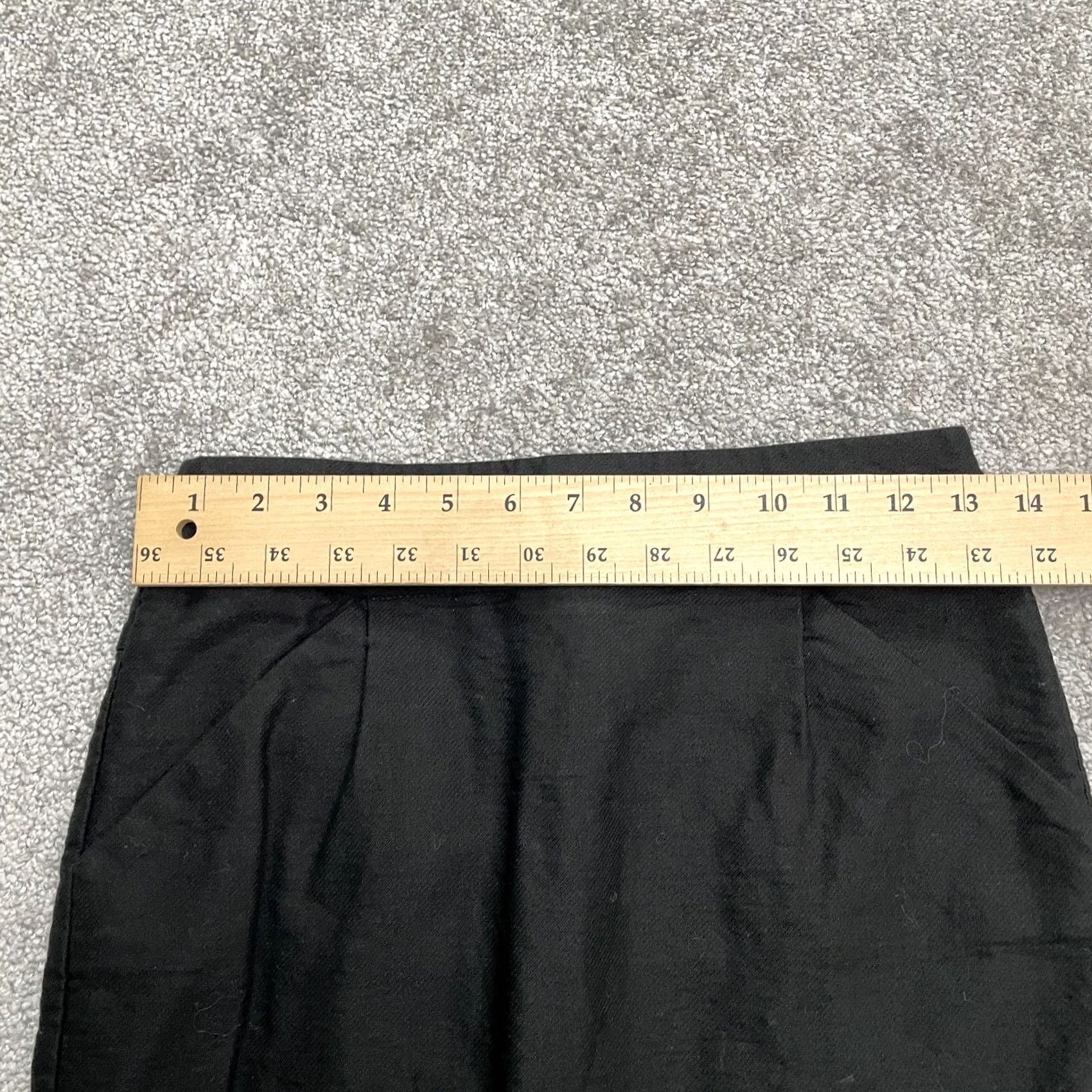 J.Crew J.CREW Skirt Womens 2 Black Knee Length Pencil Straight Cotton Pockets Classic Size 26" / US 2 / IT 38 - 5 Thumbnail