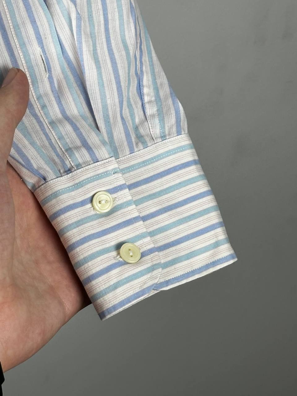 Yves Saint Laurent 80s Vintage Yves Saint Laurent Striped YSL Shirt Size US L / EU 52-54 / 3 - 7 Thumbnail