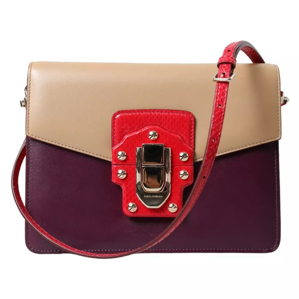 Dolce & Gabbana Multicolor Lucia Brushed Leather Crossbody Shoulder Women's Size ONE SIZE - 1 Thumbnail