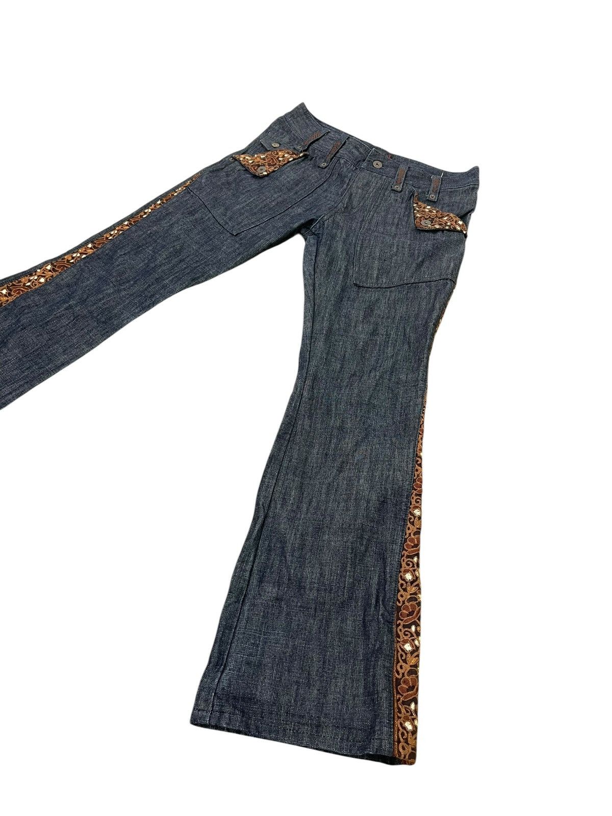 Hysteric Glamour Flare Jeans Morgan Homme Japan Hard Denim Boot Cut 1🟦6 Size US 31 - 3 Thumbnail
