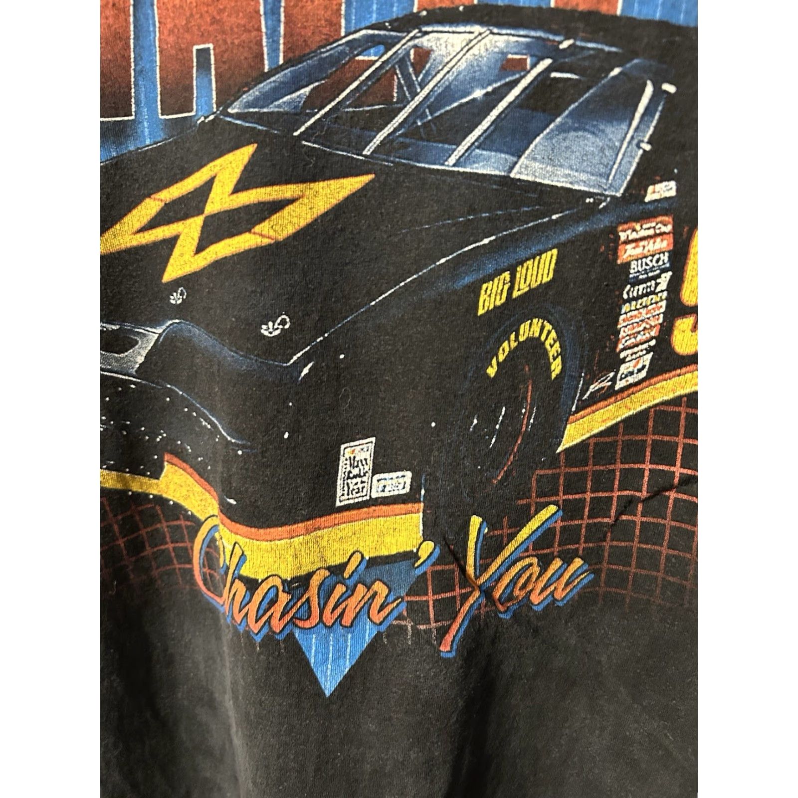Vintage VINTAGE? No. Morgan Wallen Chasing You Race Car #93 Shirt Men Large Black Short Sleeve Canvas Size US L / EU 52-54 / 3 - 5 Thumbnail
