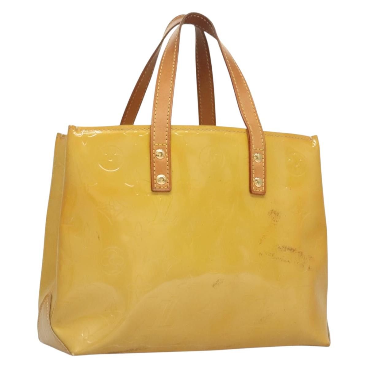 Louis Vuitton LOUIS VUITTON Monogram Vernis Reade PM Hand Bag Beige M91334 Size ONE SIZE - 1 Thumbnail