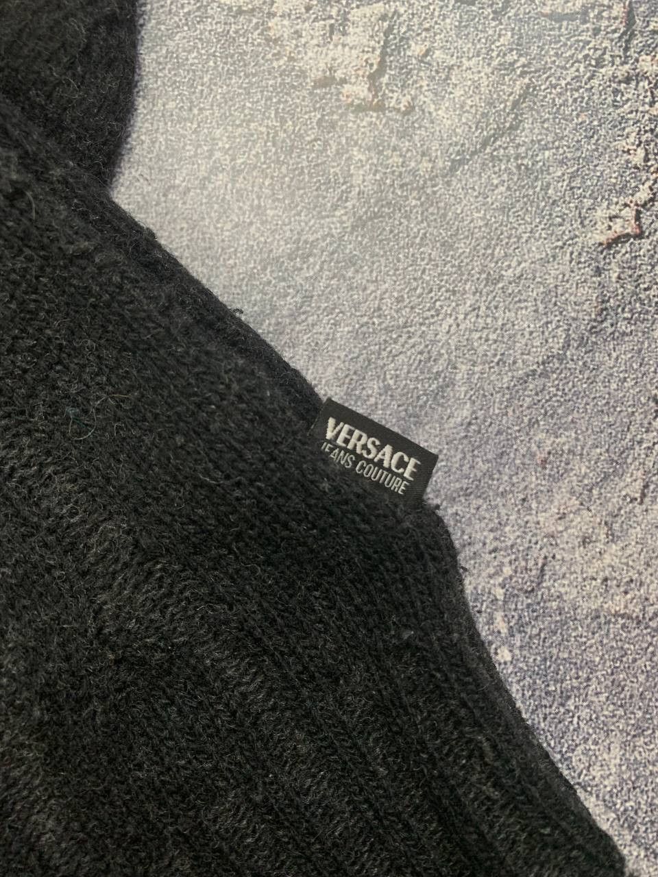 Versace Vintage Versace Jeans Couture Zip Up Wool Sweater Lampo Size US XXL / EU 58 / 5 - 13 Thumbnail