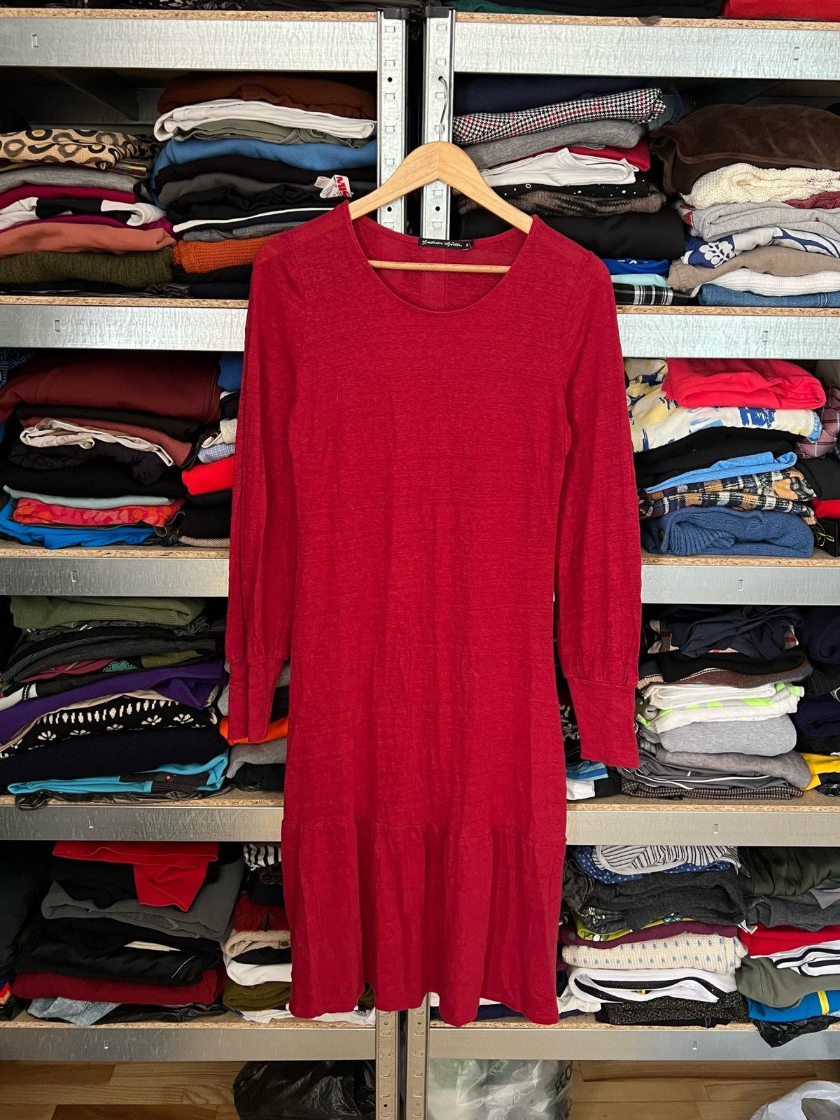 Gudrun Sjoden Gudrun Sjoden Linen Knit Maxi Dress Long Sleeve Tunic Top S Size S / US 4 / IT 40 - 1 Thumbnail