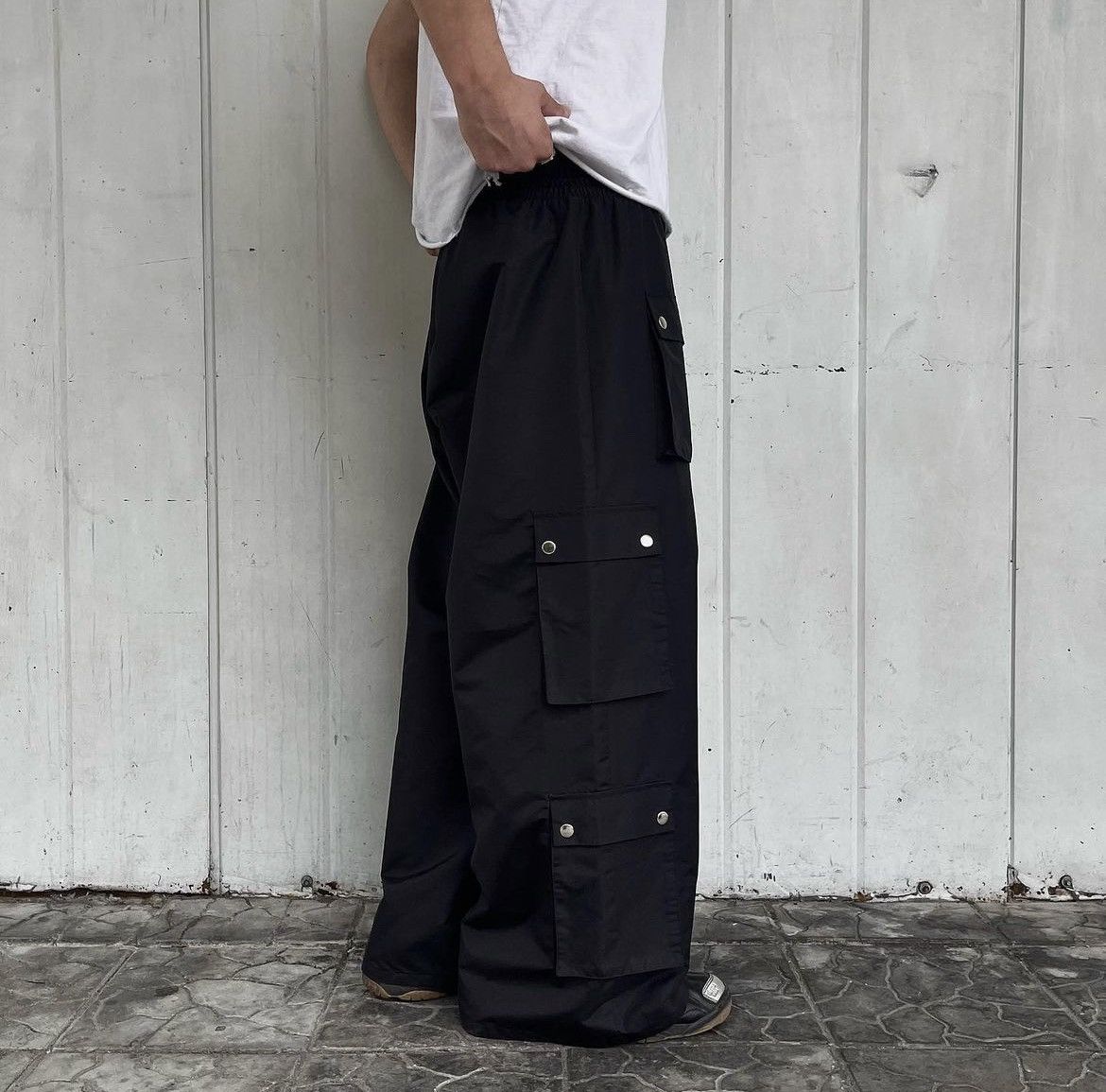 Handmade Handmade Multipocket Cargo Parachute Pants Y2K Avant Garde Size US 32 / EU 48 - 3 Thumbnail