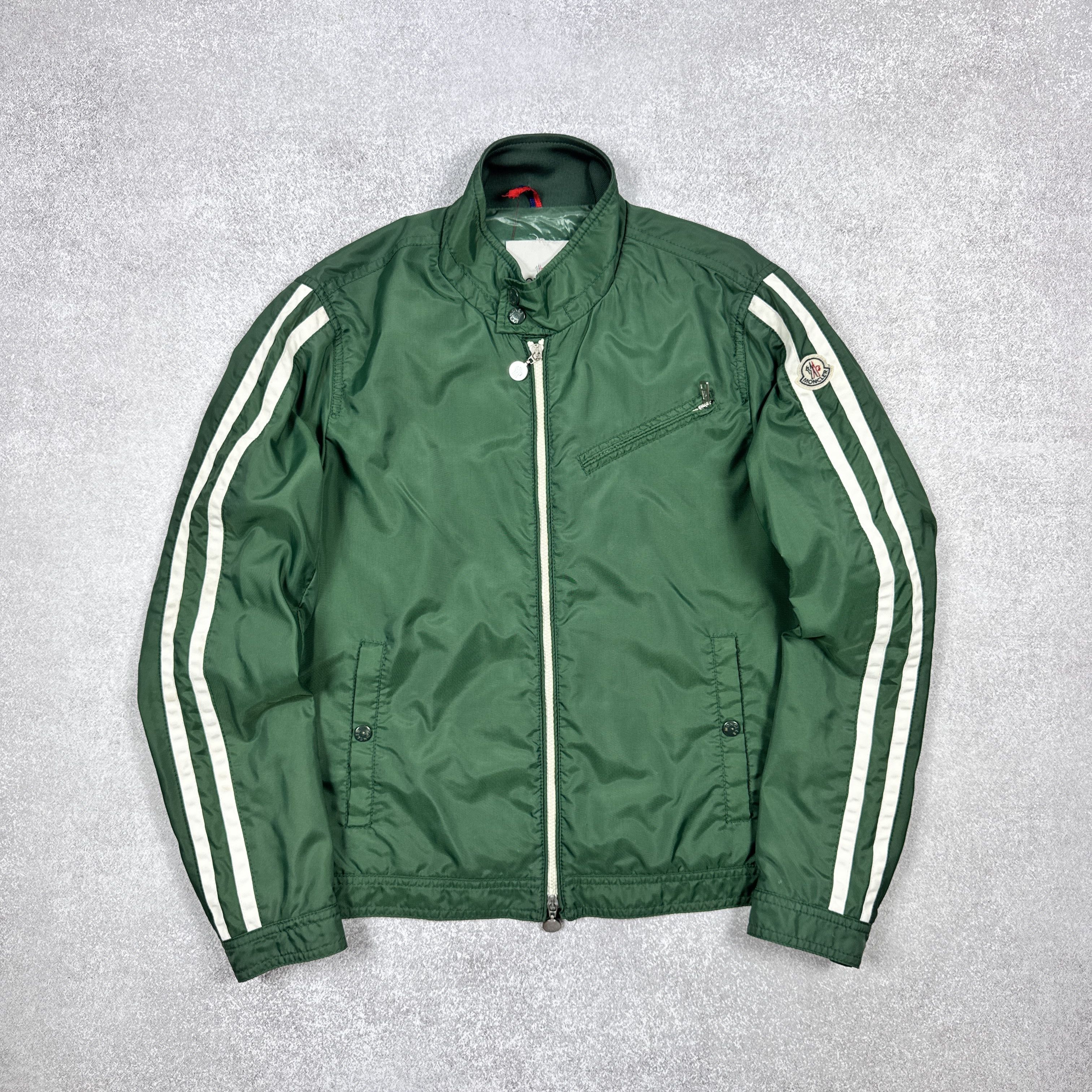Moncler Men`s Moncler Emile Green Nylon Bomber Jacket Size 2 / M Size US M / EU 48-50 / 2 - 3 Thumbnail