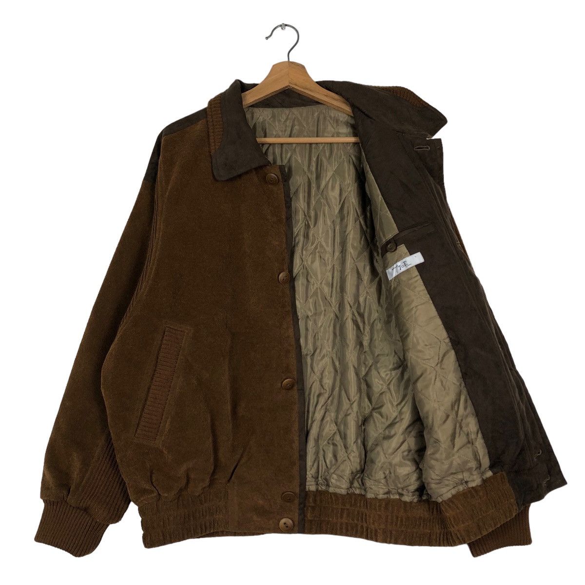 Japanese Brand 🔥Vintage Herringbone Wool Bomber Jacket Mountain Top Tokyo Size US L / EU 52-54 / 3 - 11 Thumbnail