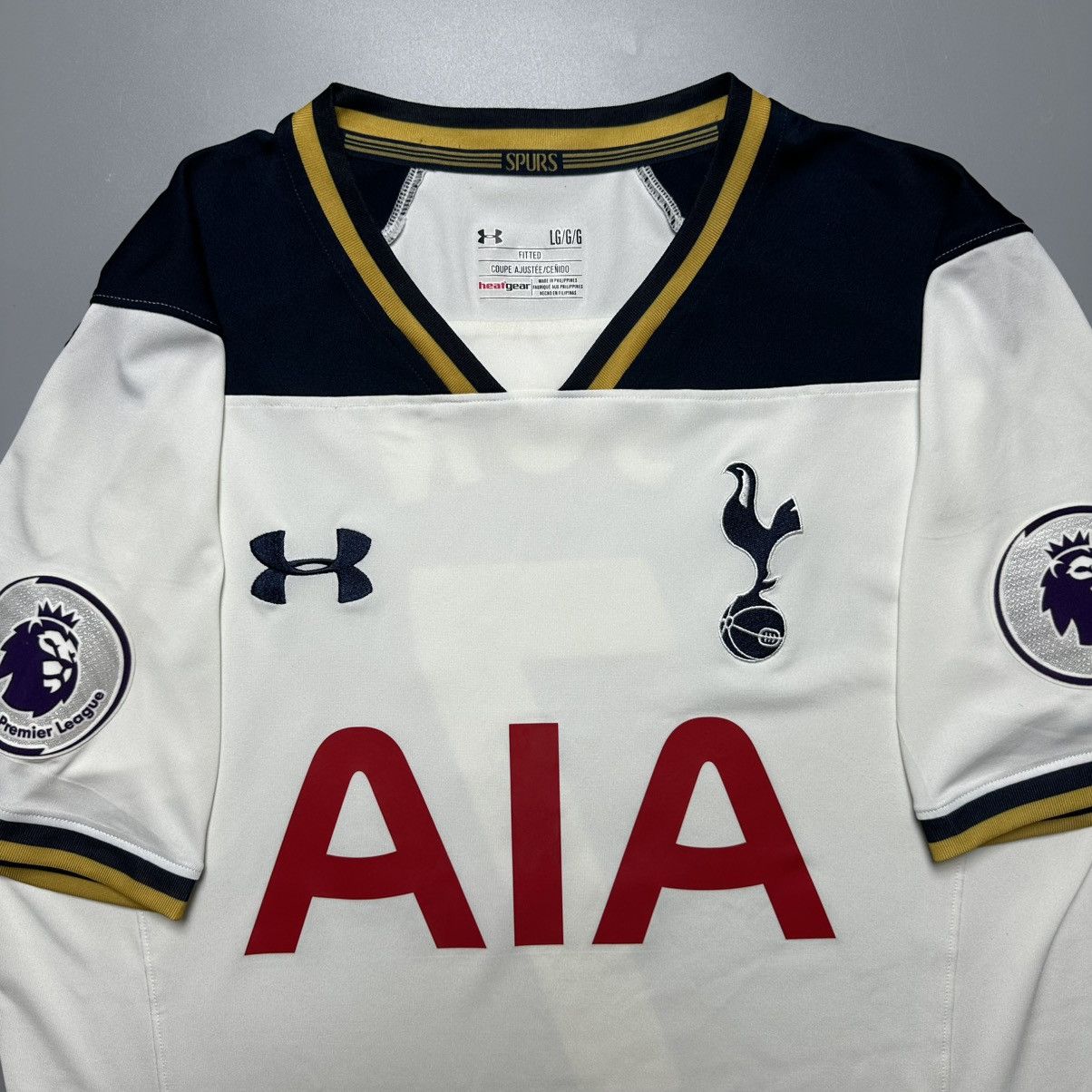 Vintage TOTTENHAM UNDER ARMOUR 2016/2017 FOOTBALL HOME JERSEY #7 SON Size US L / EU 52-54 / 3 - 4 Thumbnail