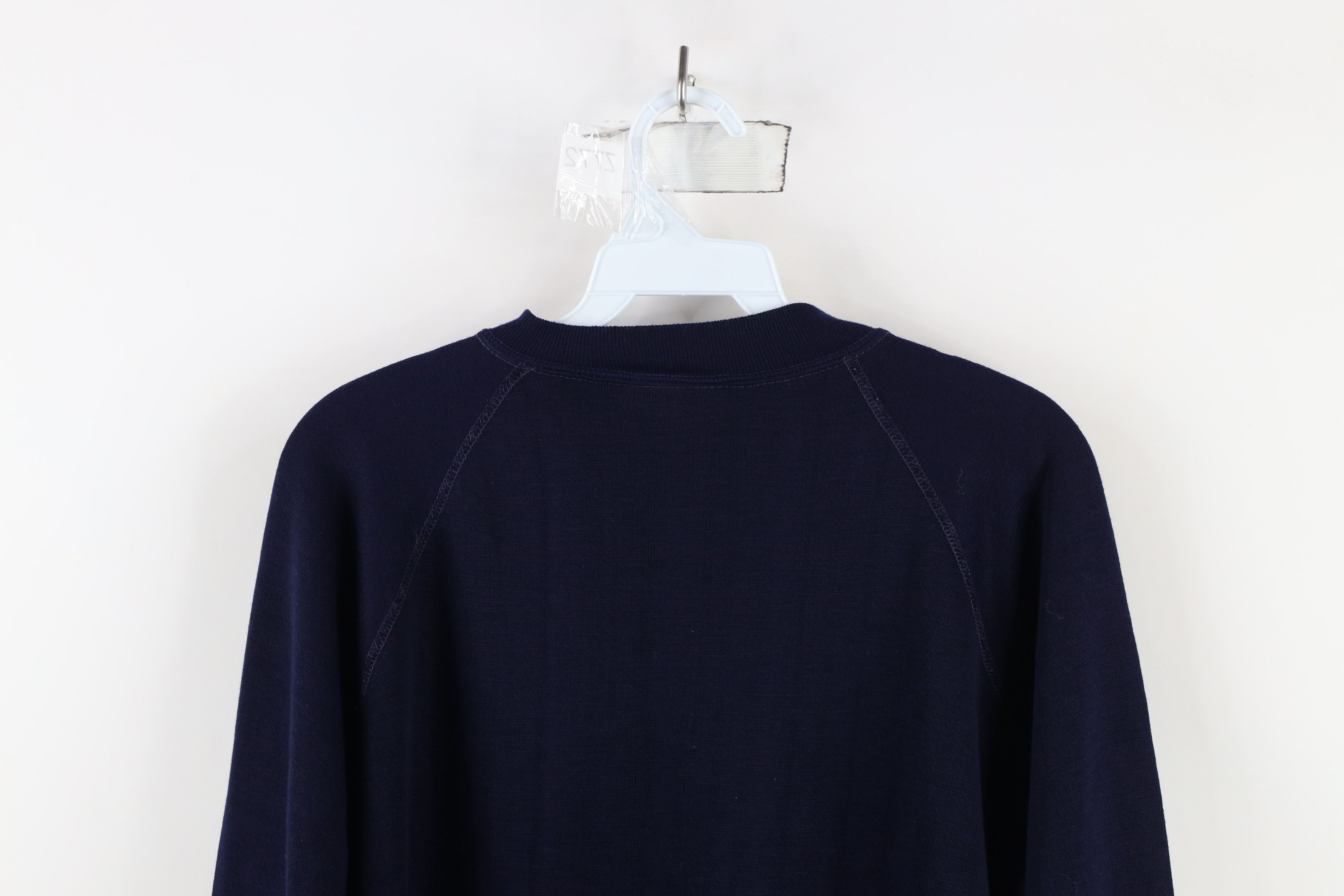 Vintage Vintage 70s Streetwear Gusseted Raglan Sweatshirt Blue USA Size US M / EU 48-50 / 2 - 8 Thumbnail