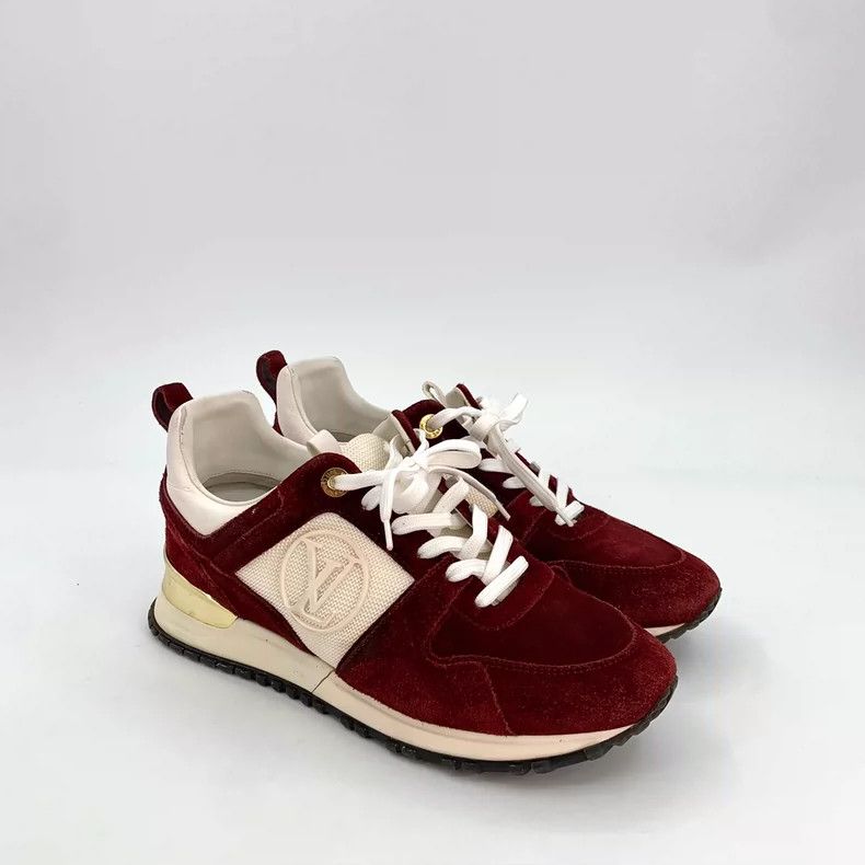 Louis Vuitton Louis Vuitton Burgundy logo lace-up casual sneakers Size US 6 / IT 36 - 2 Thumbnail