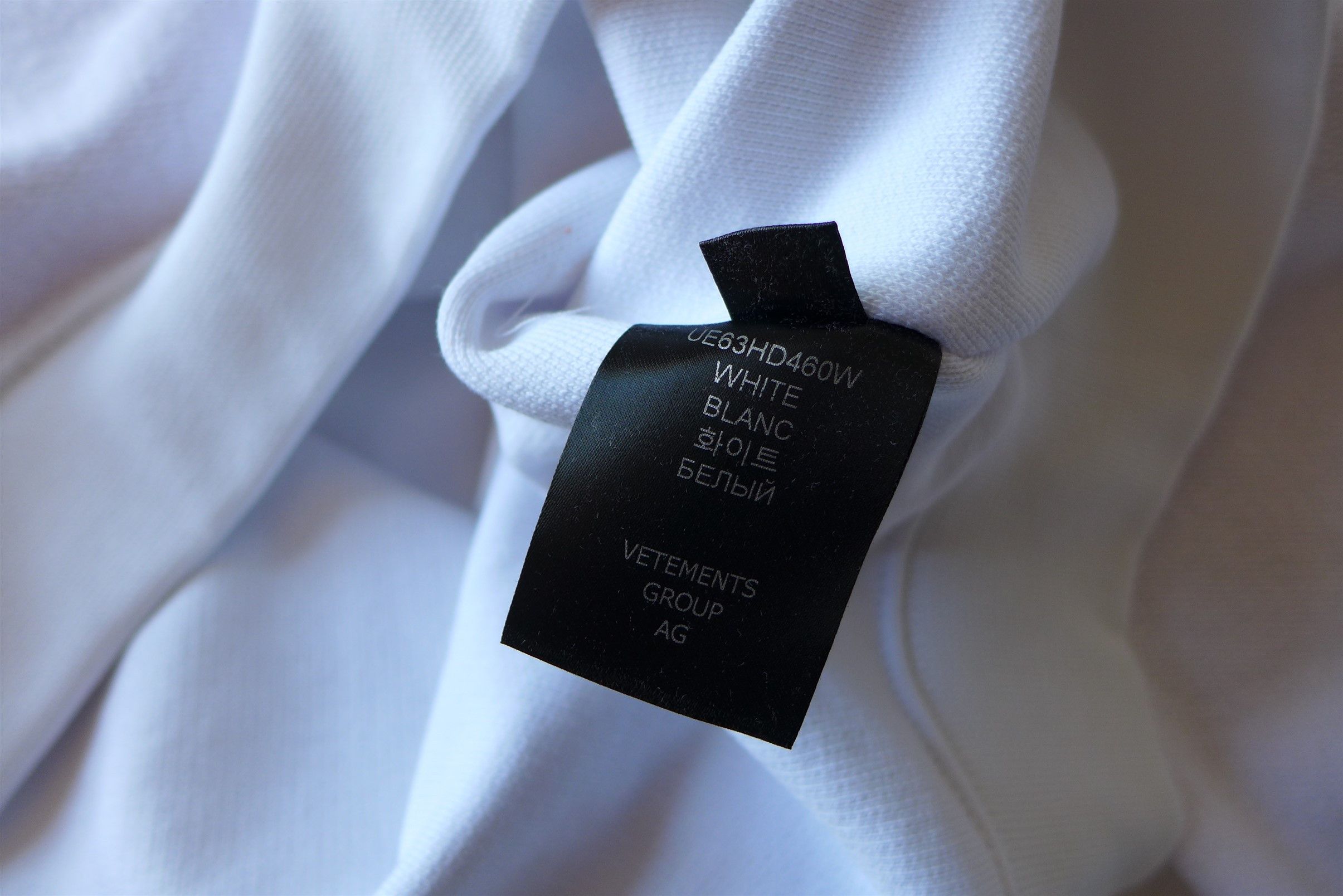 Vetements Vetements Inside-Out Hoodie - White Cotton Size US S / EU 44-46 / 1 - 15 Thumbnail