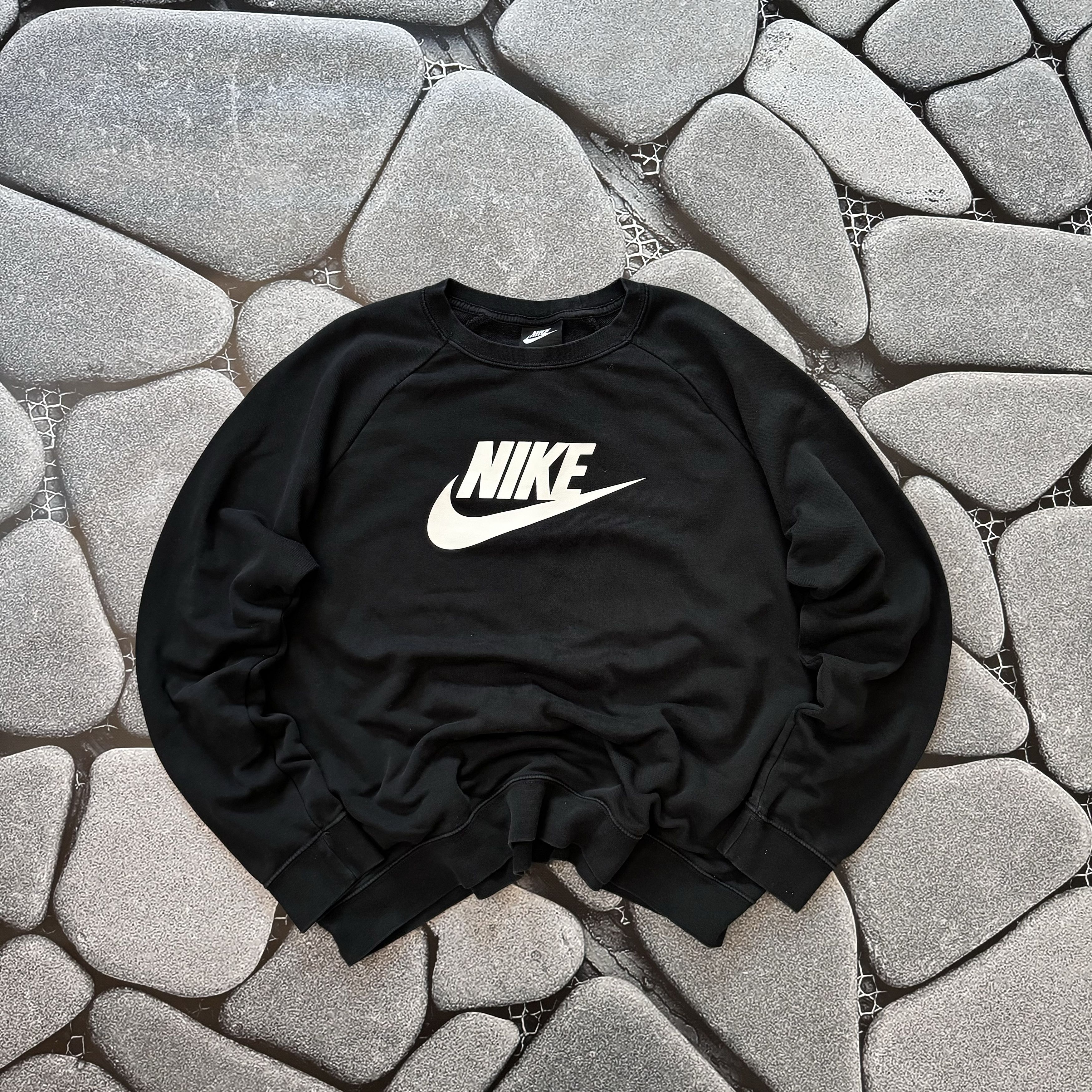Nike NIKE BIG LOGO SWEATSHIRT DRILL Y2K STYLE Size US M / EU 48-50 / 2 - 1 Thumbnail