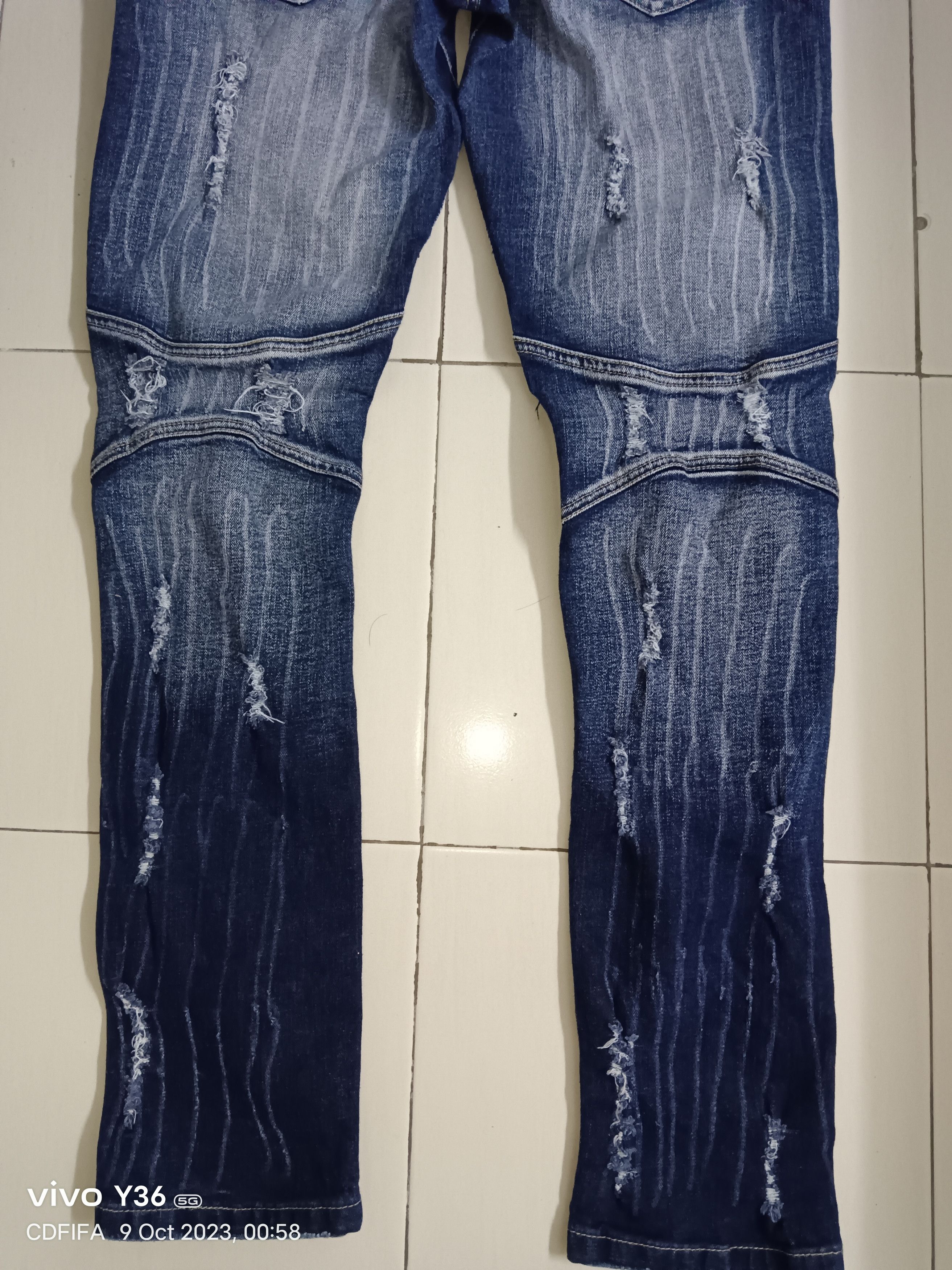 Other Rare💥💥Custom Balmain Elastane Biker Denim Size US 32 / EU 48 - 6 Thumbnail