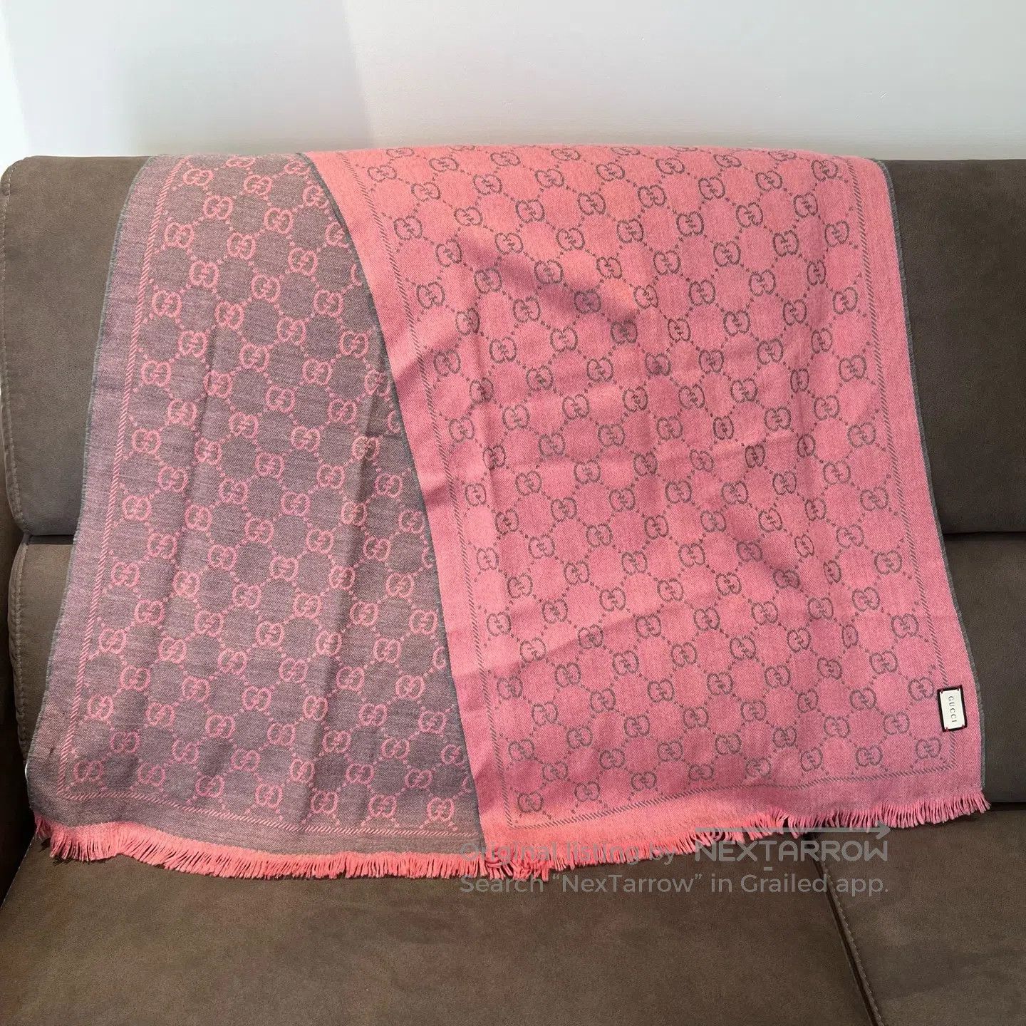 Gucci Guicci Pink scarf Size ONE SIZE - 2 Thumbnail