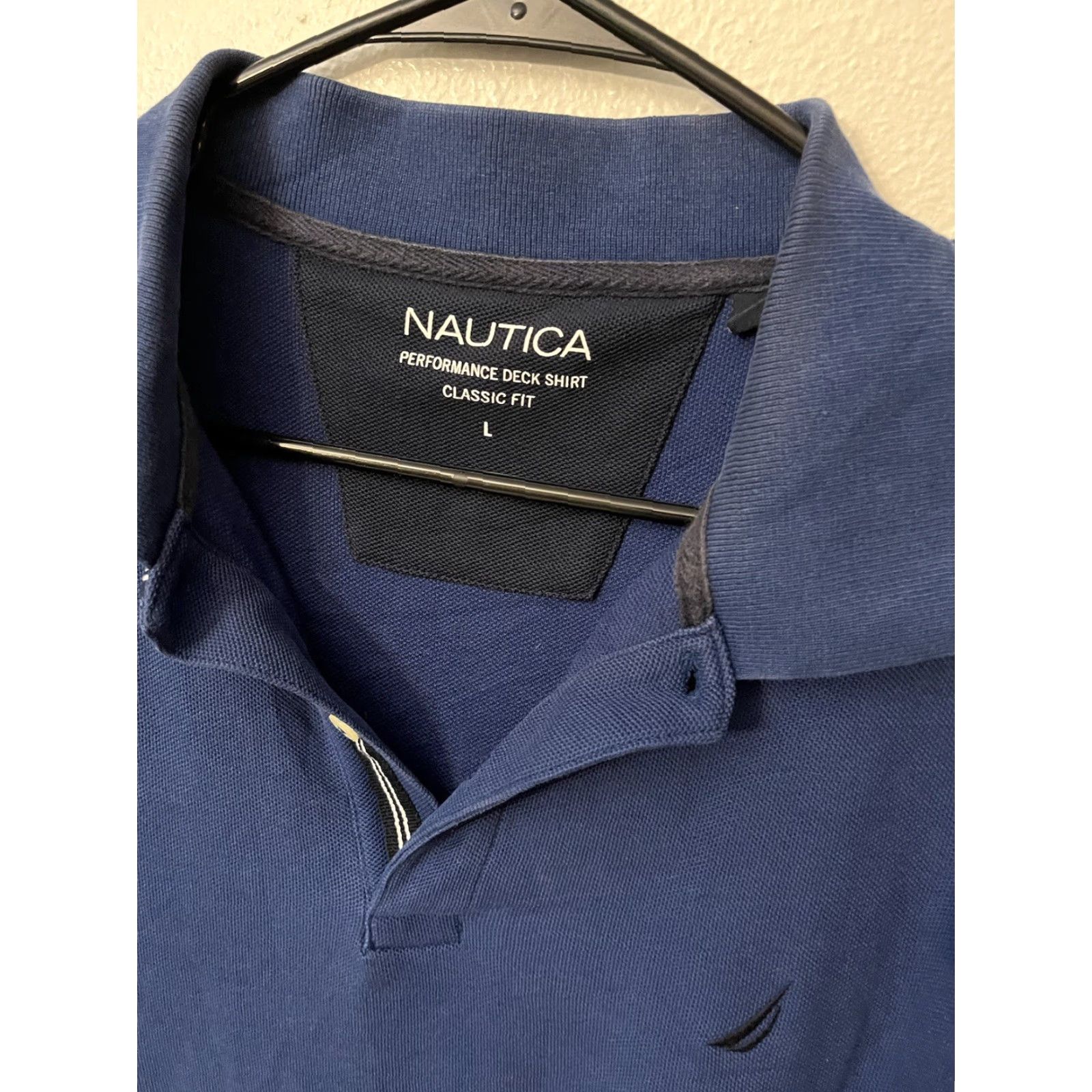 Nautica Nautica Mens Large Performance Deck Shirt Polo Short Sleeve Blue Size US L / EU 52-54 / 3 - 3 Thumbnail