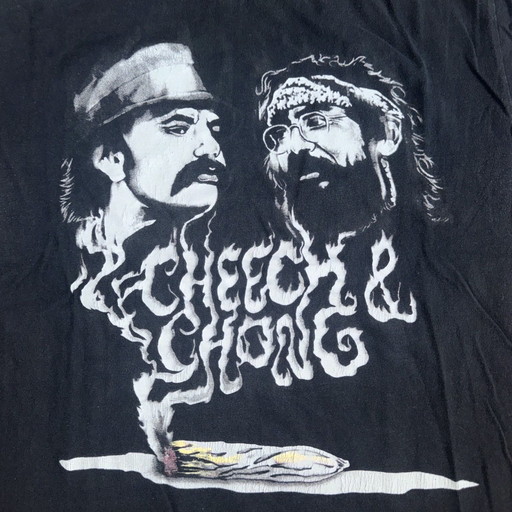 Vintage VINTAGE Cheech And Chong T-Shirt Men Large Black Size US L / EU 52-54 / 3 - 2 Thumbnail