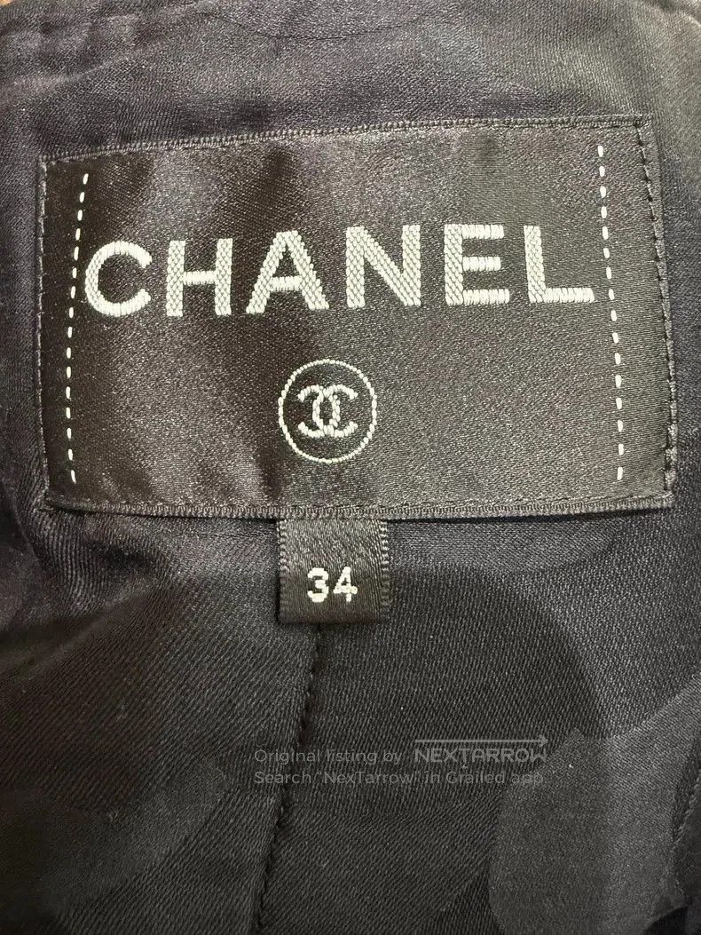 Chanel Chanel 22P Black Knit Jacket 34. Size US XS / EU 42 / 0 - 5 Thumbnail