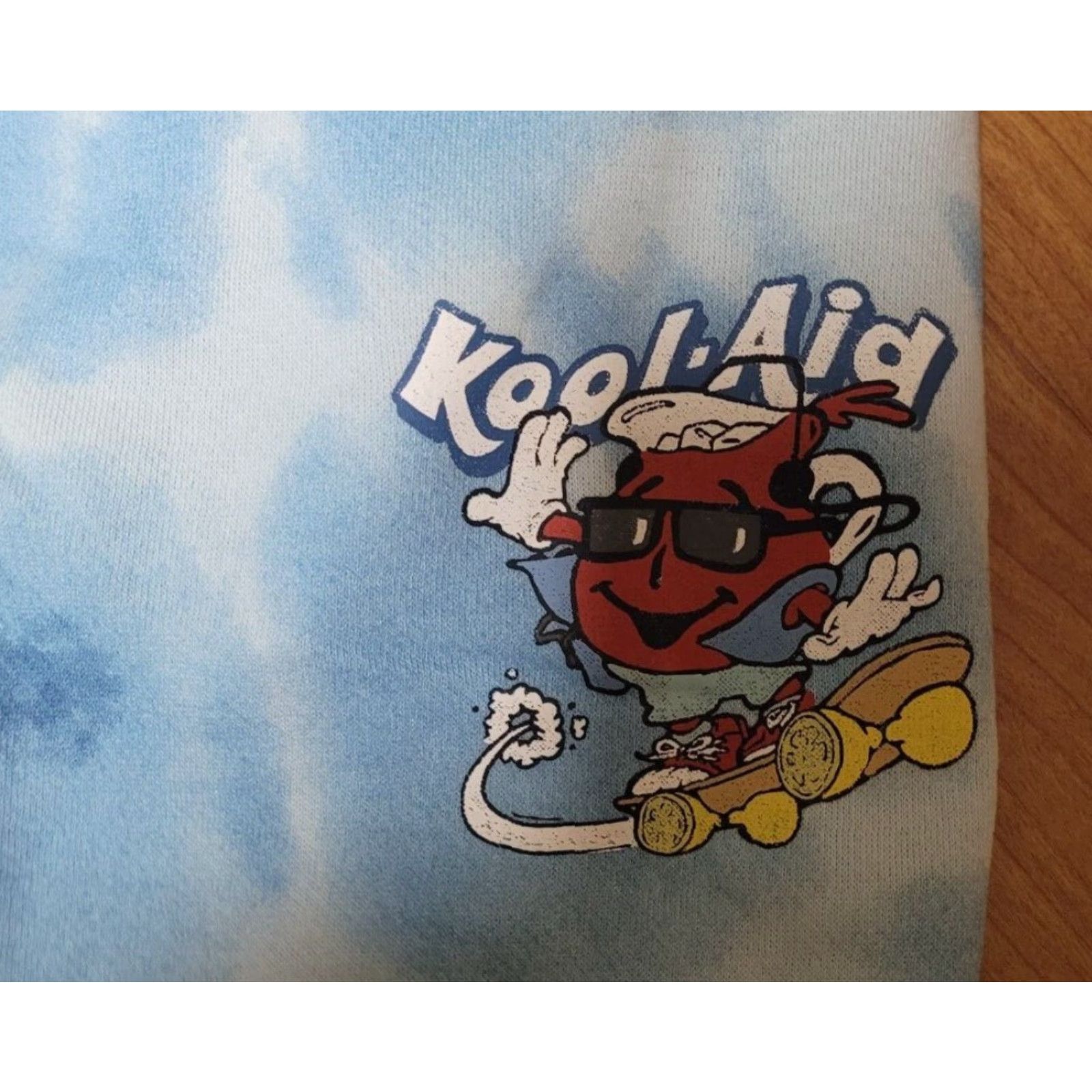 Mad Engine Kool Aid Man Lemonade Logo Tie Dye Sweat Pants Joggers M NEW NWT Blue Unisex Adults M Pants Cotton Blend Drawstring Tapered Kn Size 32" / US 10 / IT 46 - 2 Thumbnail