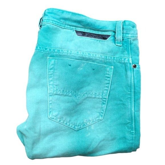 image of Vintage Diesel Jeans Size 31 Safado Teal, Men's