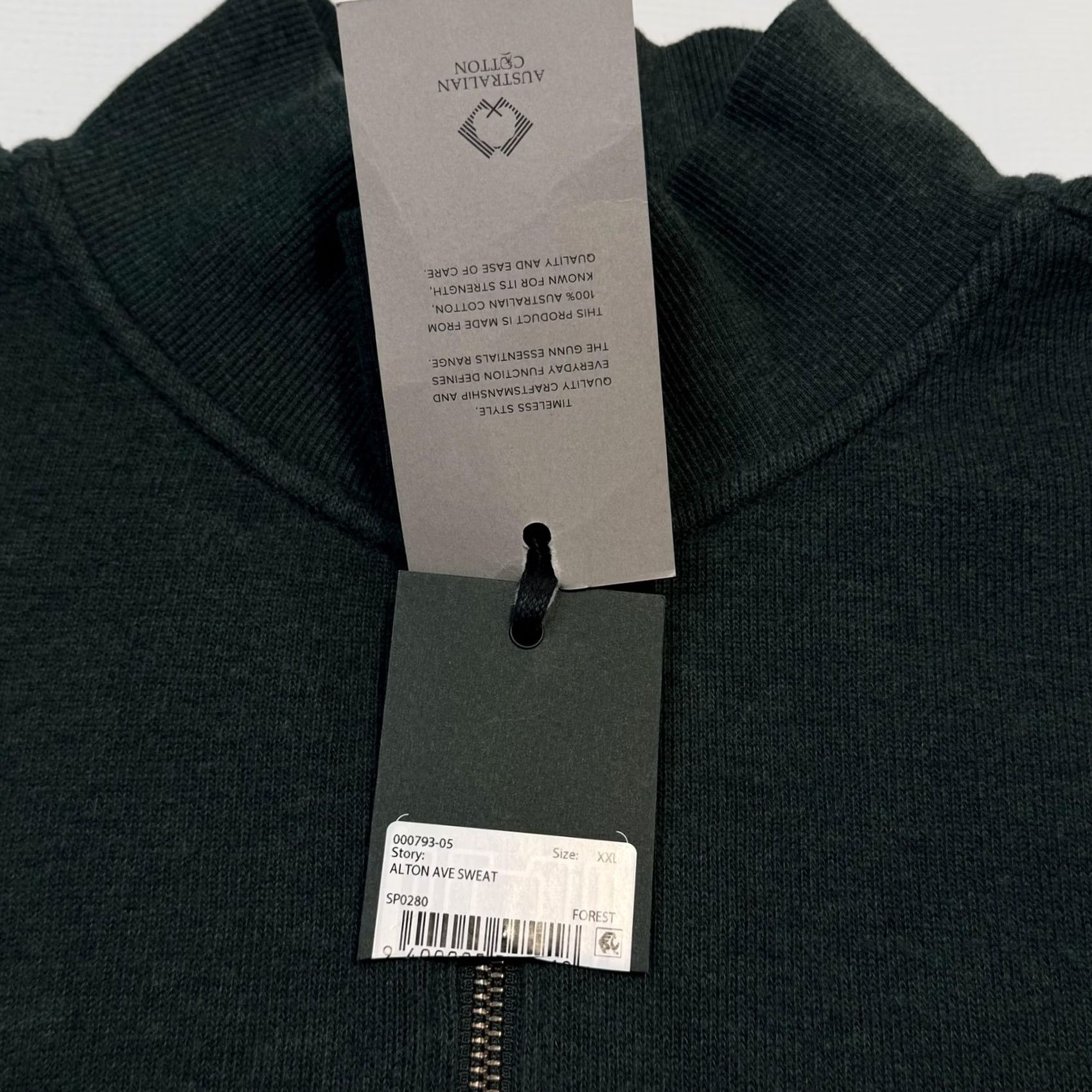 Rodd & Gunn Rodd & Gunn Sweatshirt Mens 2XL Forest Alton Ave Quarter Zip Australian Cotton 1/4 Zip Mock Neck Logo Zipper Pullover Knit Light Green 2XL Mens Size US XXL / EU 58 / 5 - 6 Thumbnail