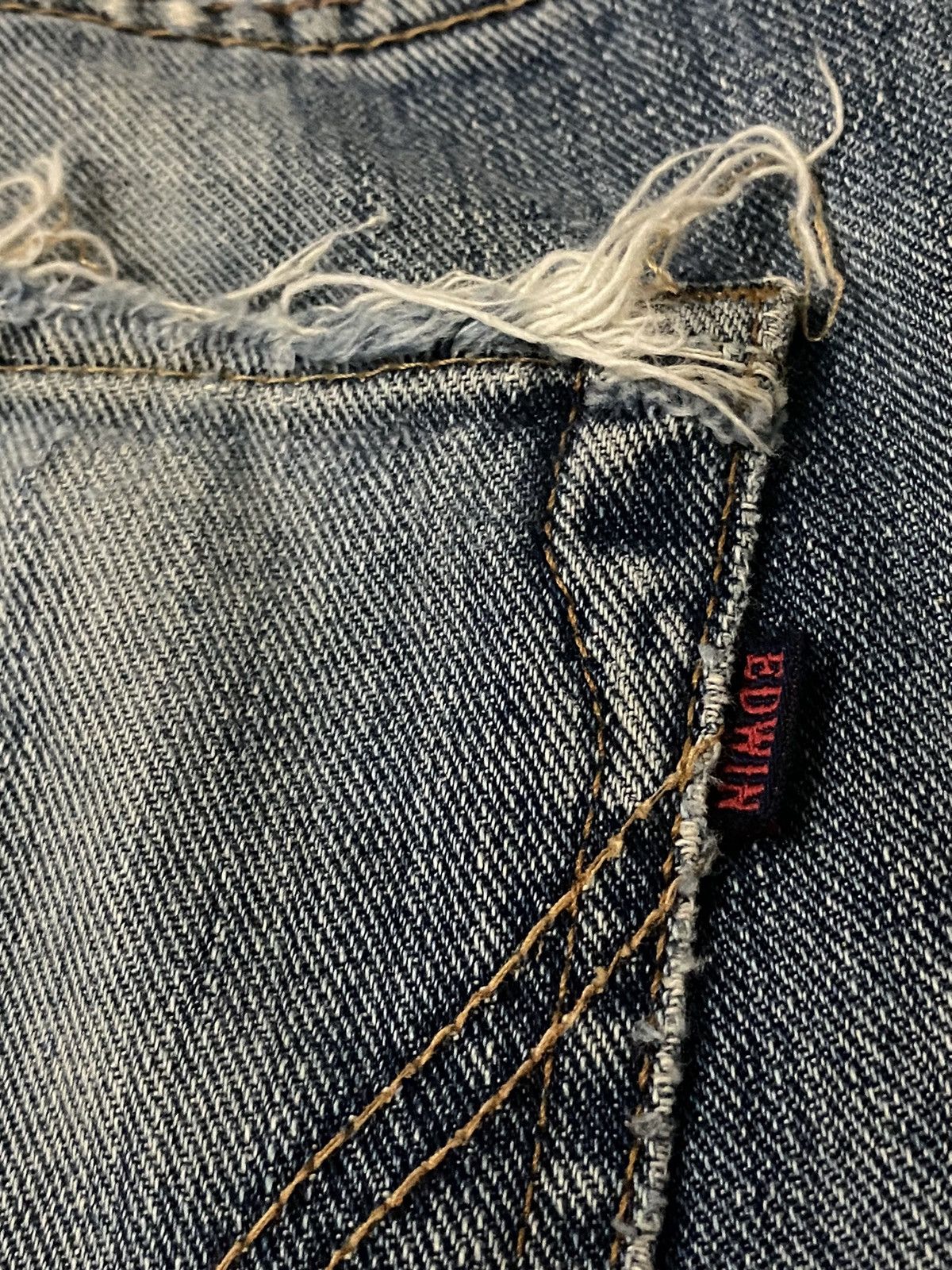 Edwin × Japanese Brand × Vintage Vintage Edwin Japan Rust Faded Boyfriend Jeans Denim Size US 34 / EU 50 - 14 Thumbnail