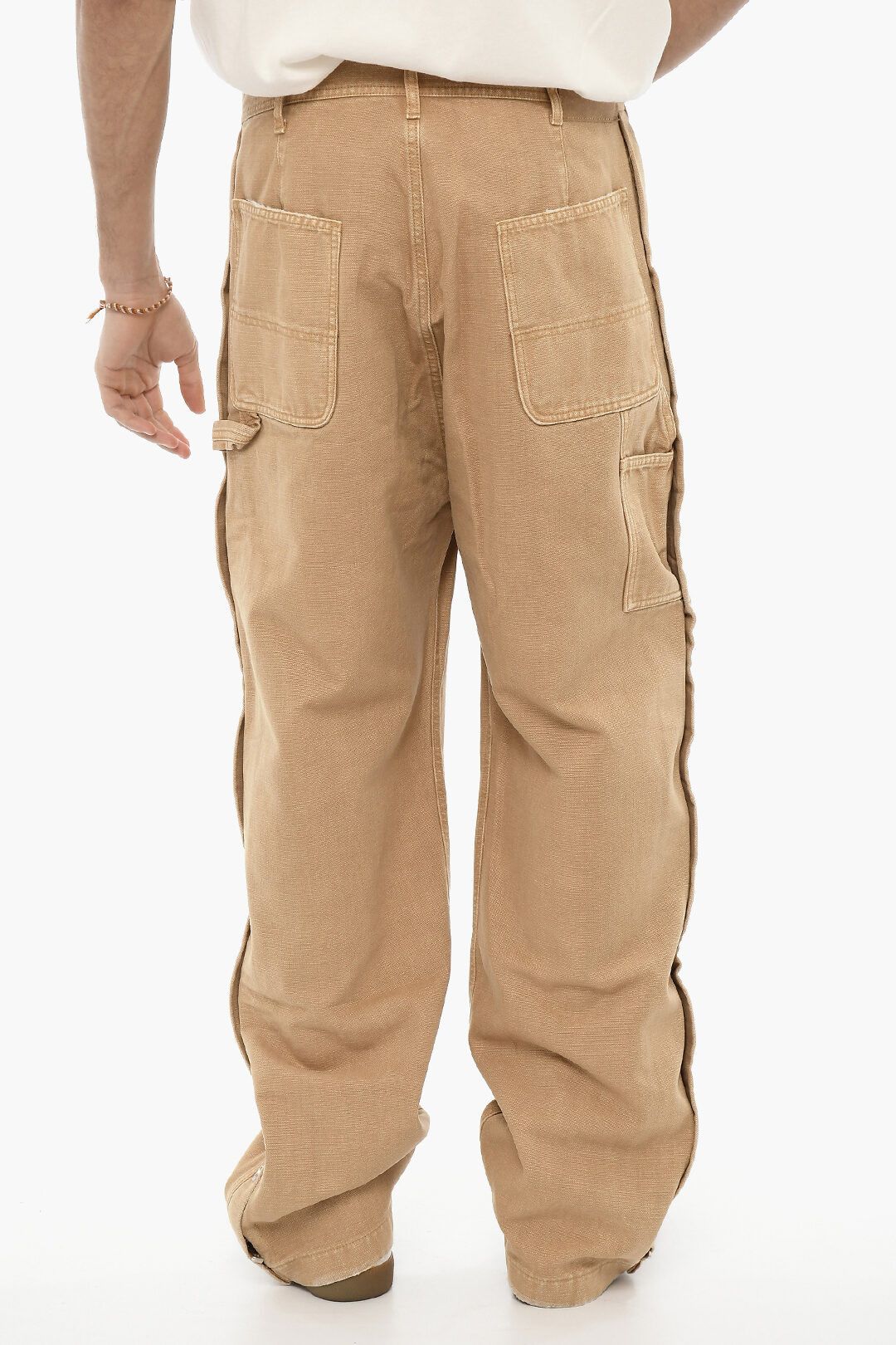 1989 STUDIO og1mm0325 Side Zip Straight Leg Pant in Brown Size US 34 / EU 50 - 5 Thumbnail