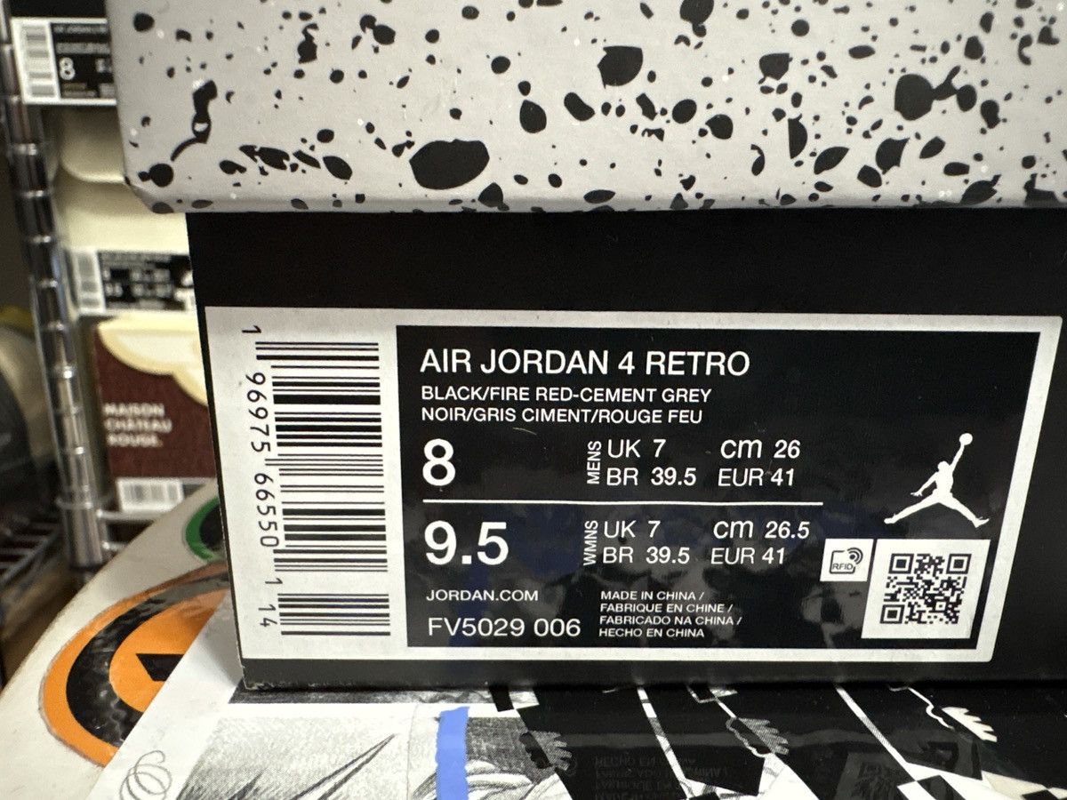 Jordan Brand Air Jordan Bred 4 Reimagined Size US 8 / EU 41 - 10 Thumbnail