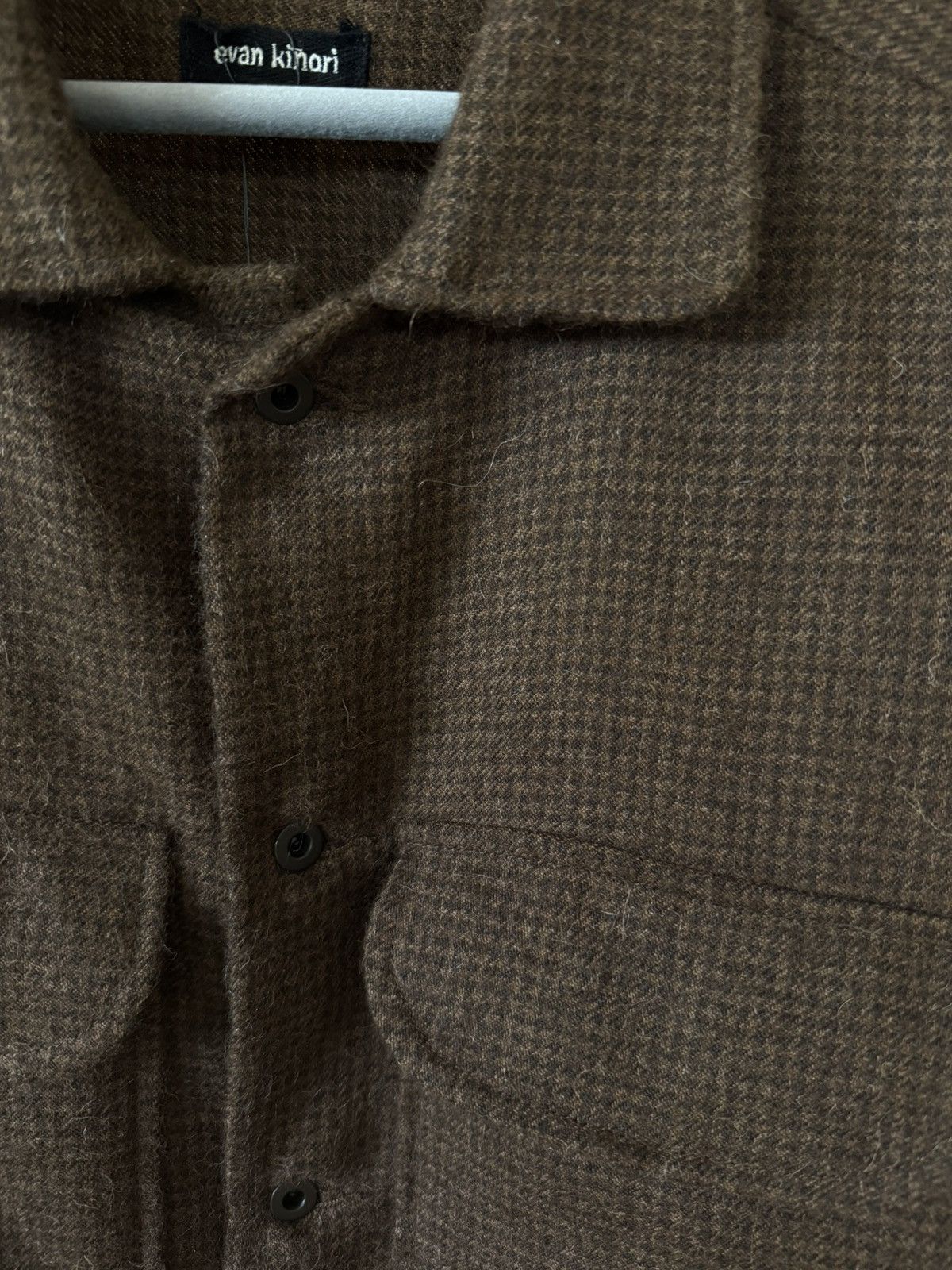 Field Shirt / Undyed Alpaca Houndstooth / Fw24 in Brown, Men's (Size M) — image 5 of 5