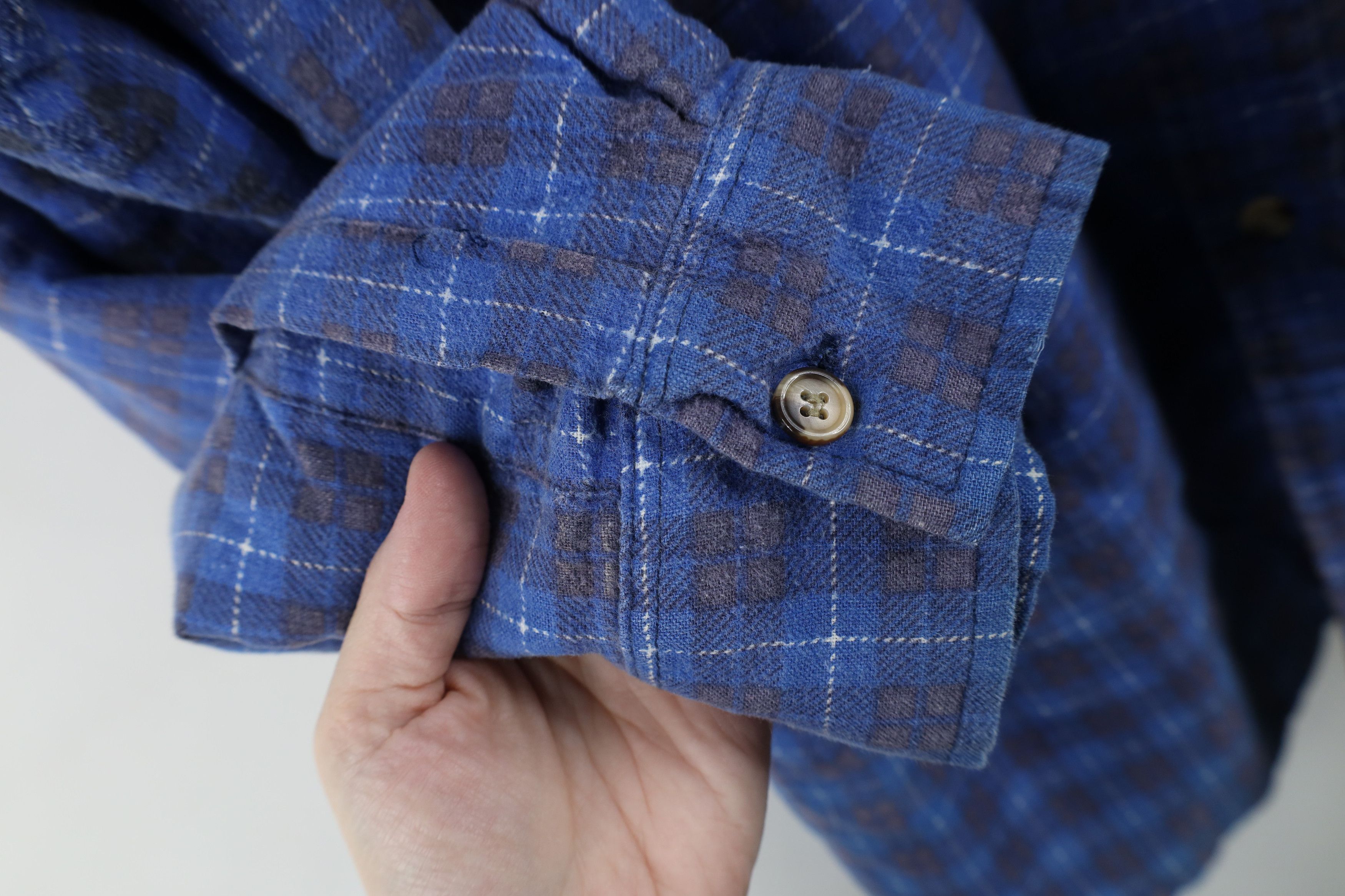 Lee Vintage 70s Lee Flannel Button Shirt Jacket Jac Shirt Size US L / EU 52-54 / 3 - 6 Thumbnail