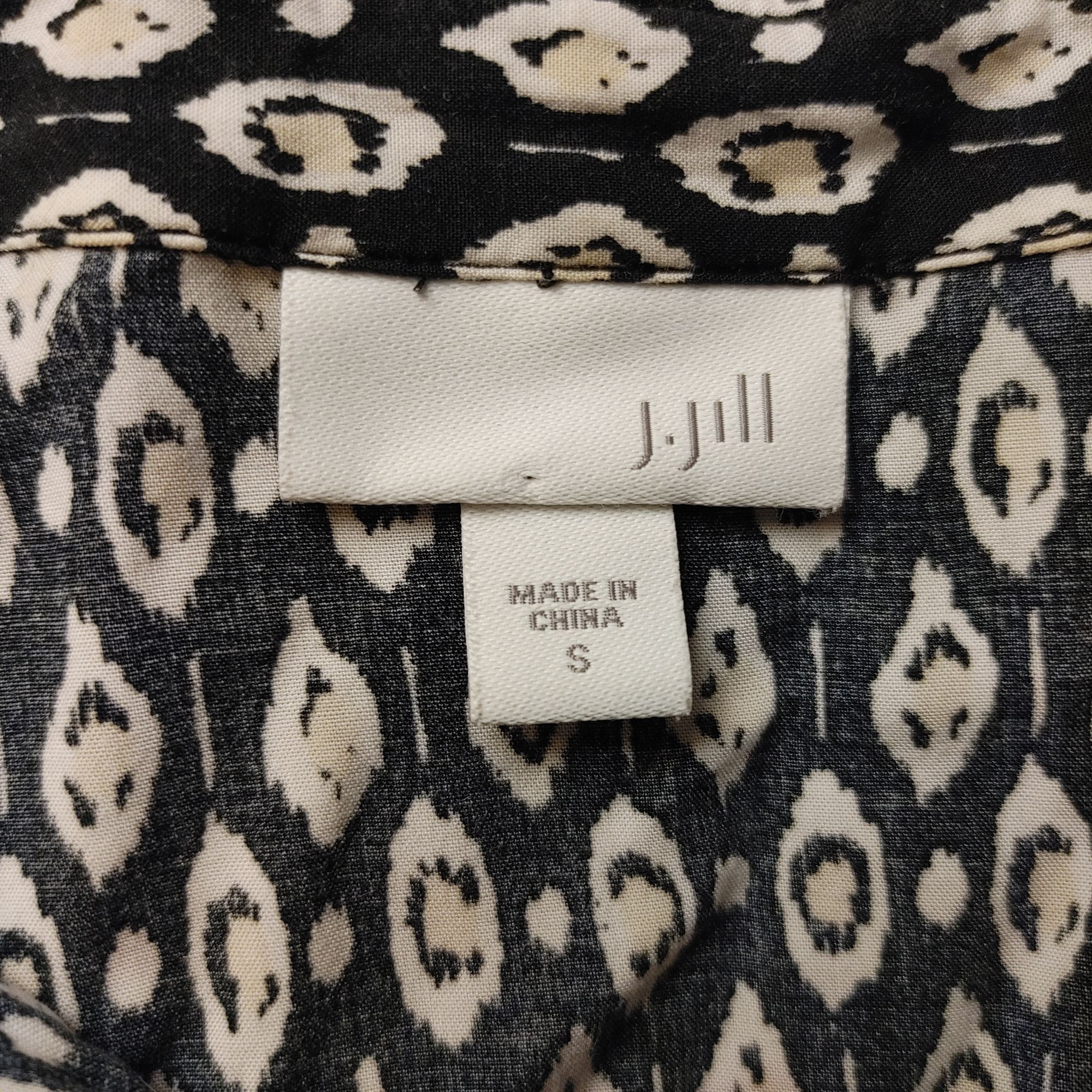 Other J. Jill Women's Black & White Button Down Sleeveless Top S Size S / US 4 / IT 40 - 3 Thumbnail