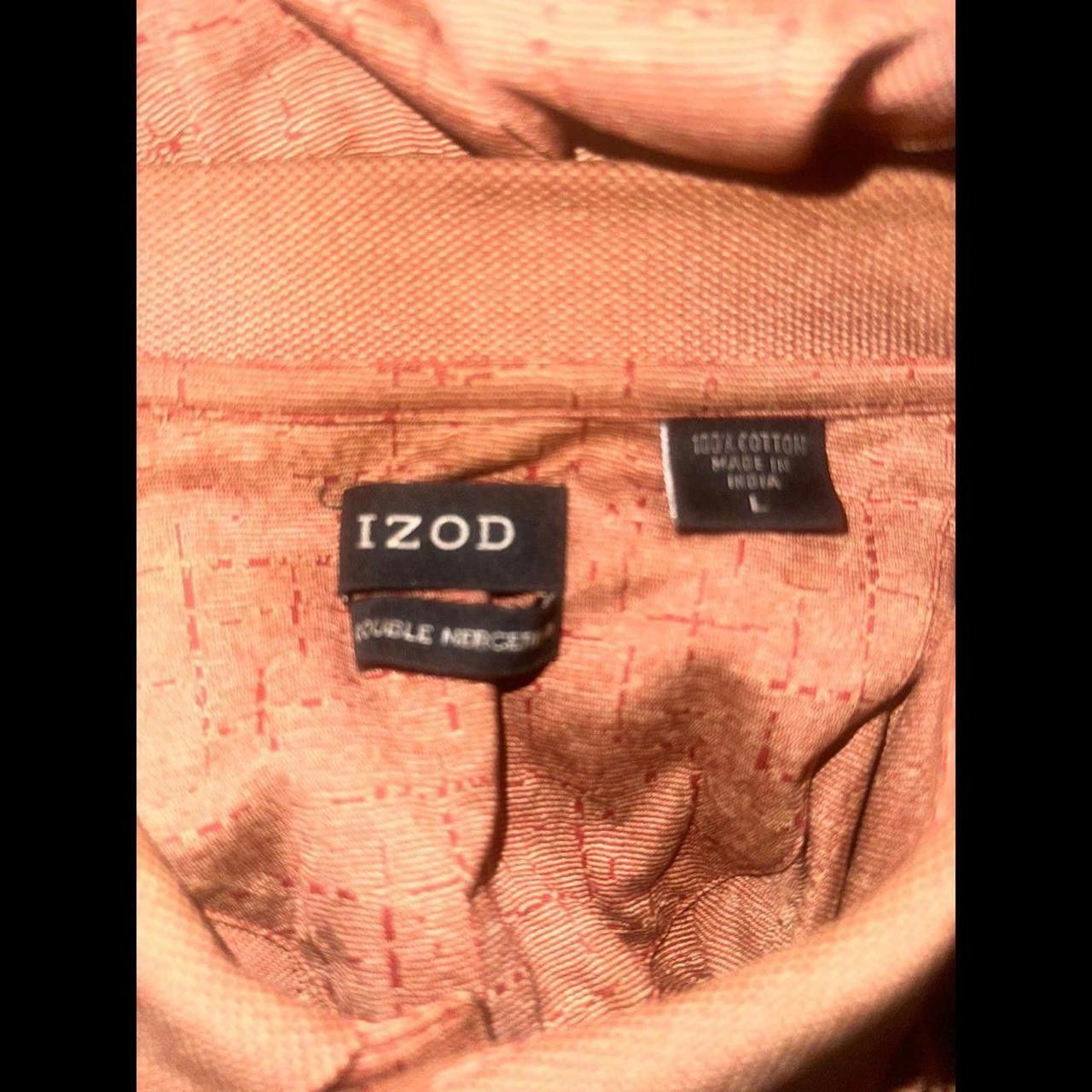 Izod Mens Used Bronze Izod Polo Size US L / EU 52-54 / 3 - 2 Thumbnail