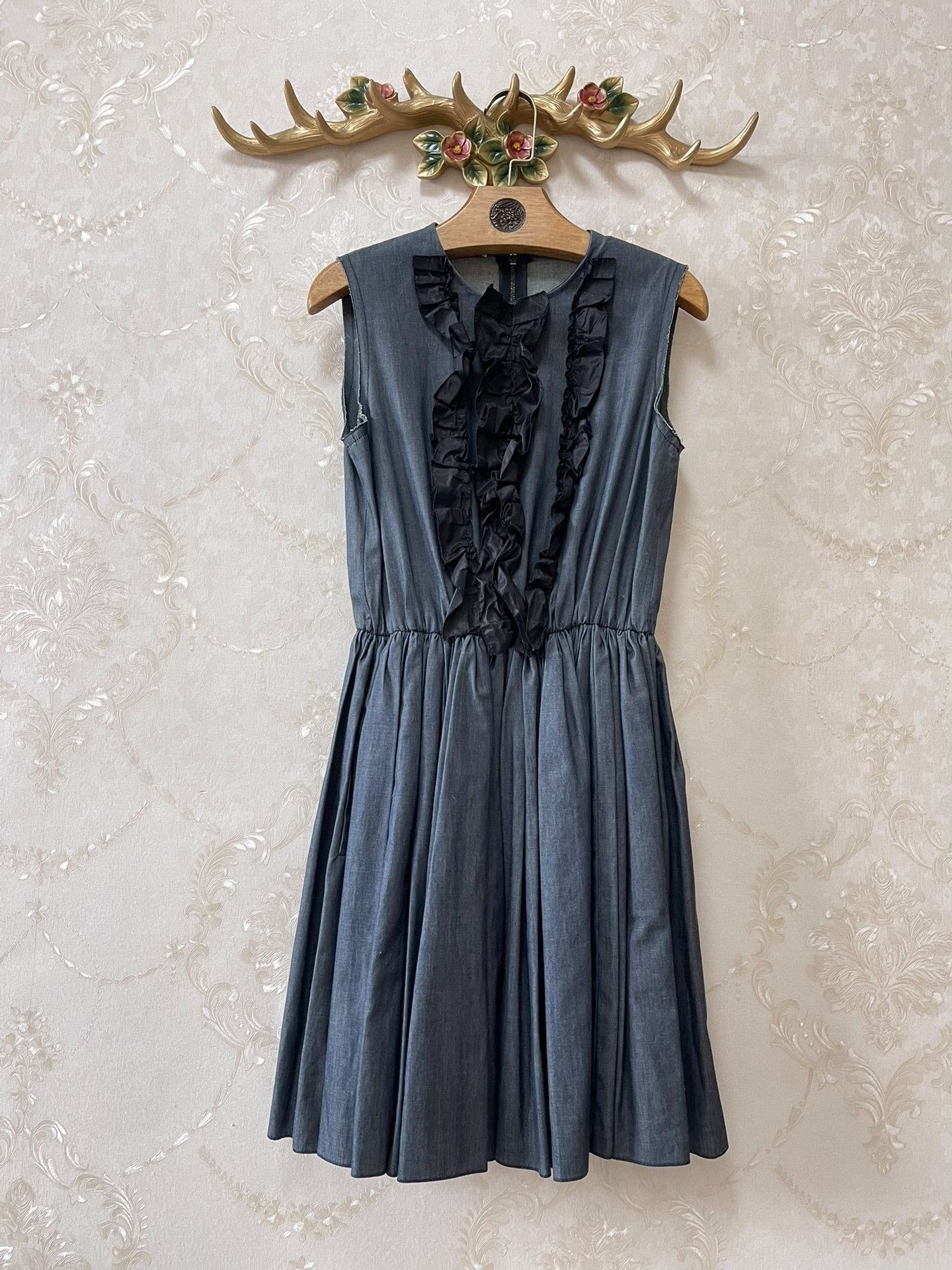 Miu Miu Miu Miu Runway Yang Mi Denim Dress Size M / US 6-8 / IT 42-44 - 1 Thumbnail