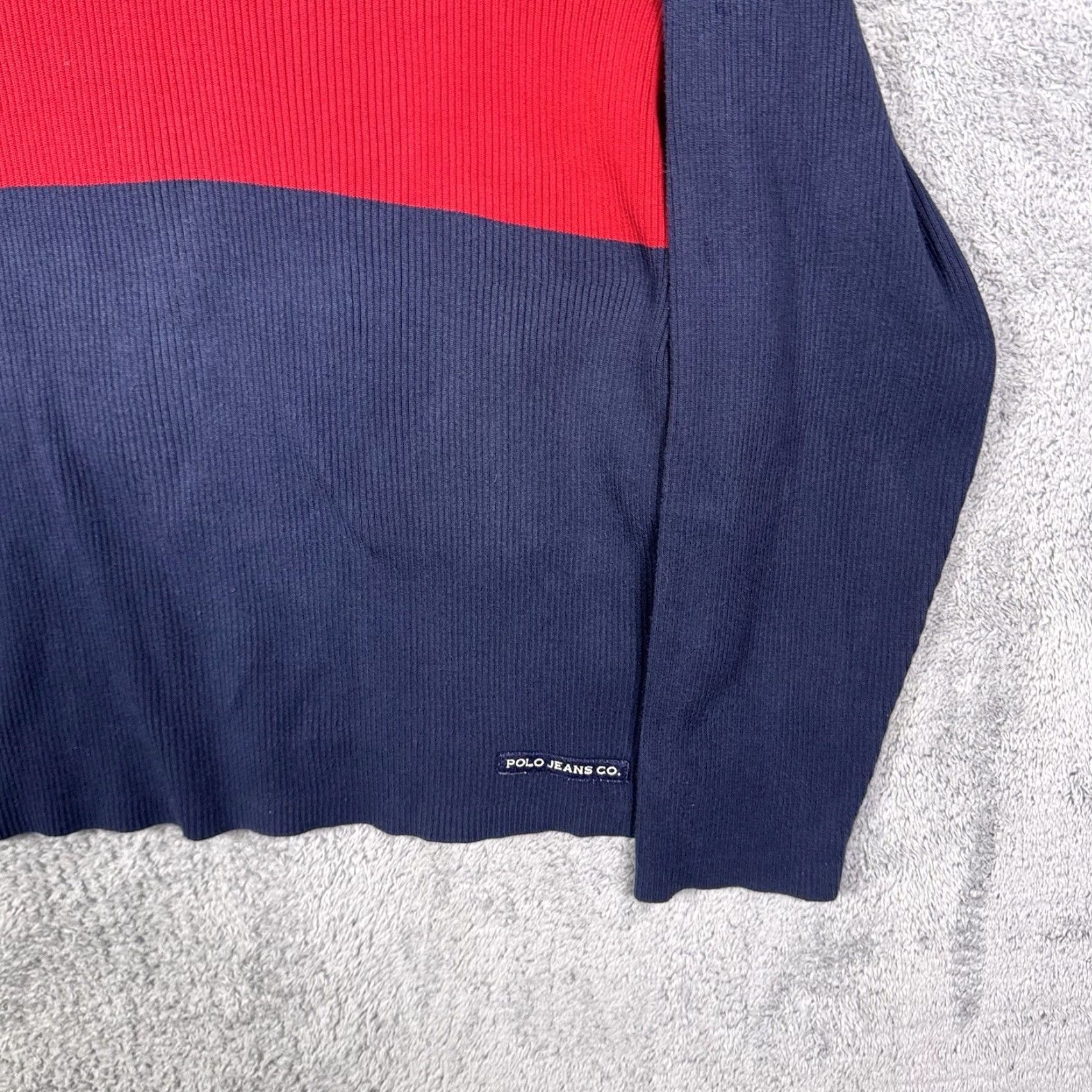Polo Ralph Lauren VINTAGE Ralph Lauren Sweater Mens XL Ribbed Knit Polo Jeans Co Rugby Japan Y2K Size US XL / EU 56 / 4 - 2 Thumbnail