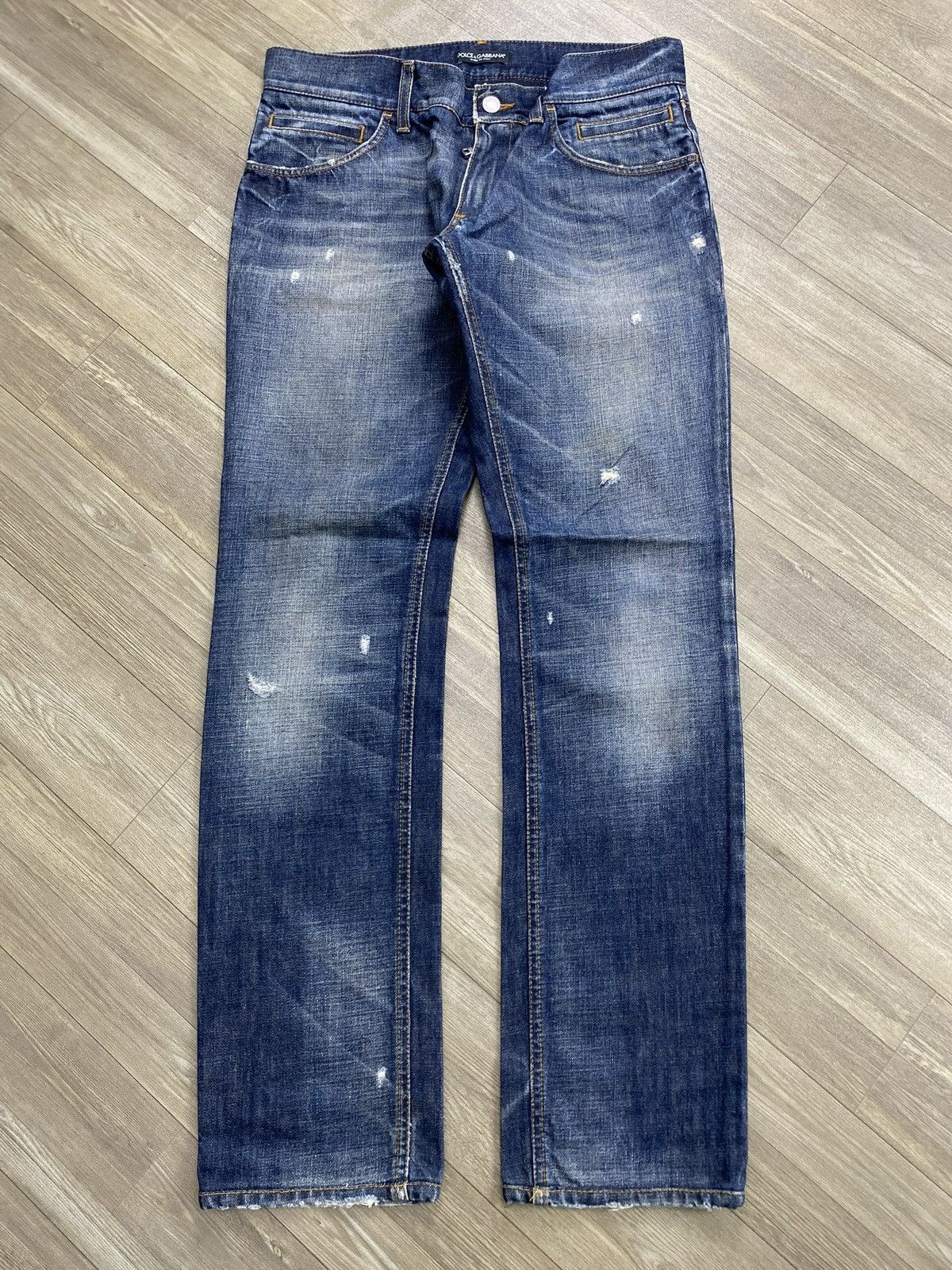 Dolce & Gabbana Vintage Dolce & Gabbana Distressed Jeans Italian Designer Size US 34 / EU 50 - 1 Thumbnail