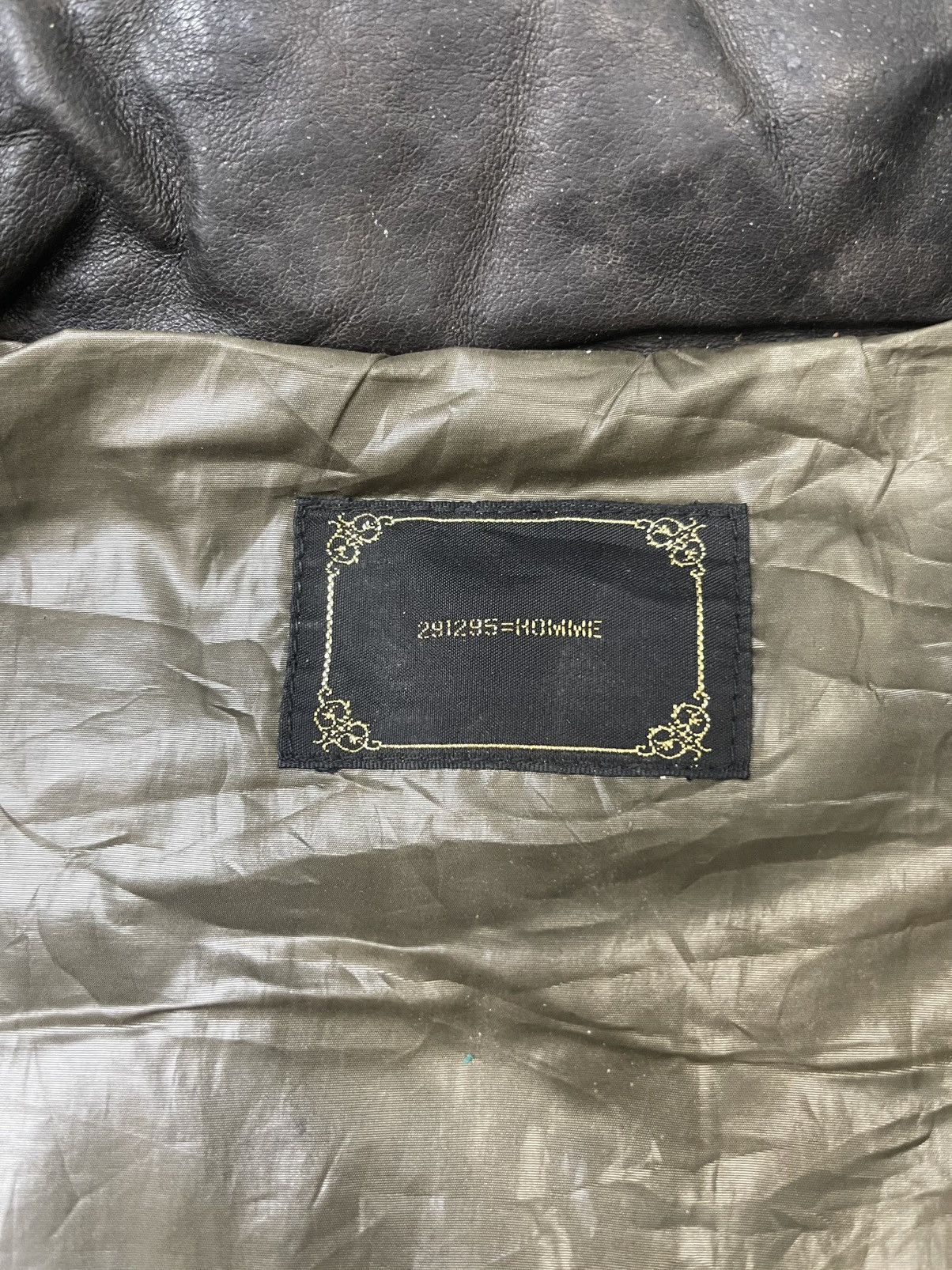 291295=Homme Vintage 291295=Homme Camouflage Leather Jacket Size US M / EU 48-50 / 2 - 12 Thumbnail