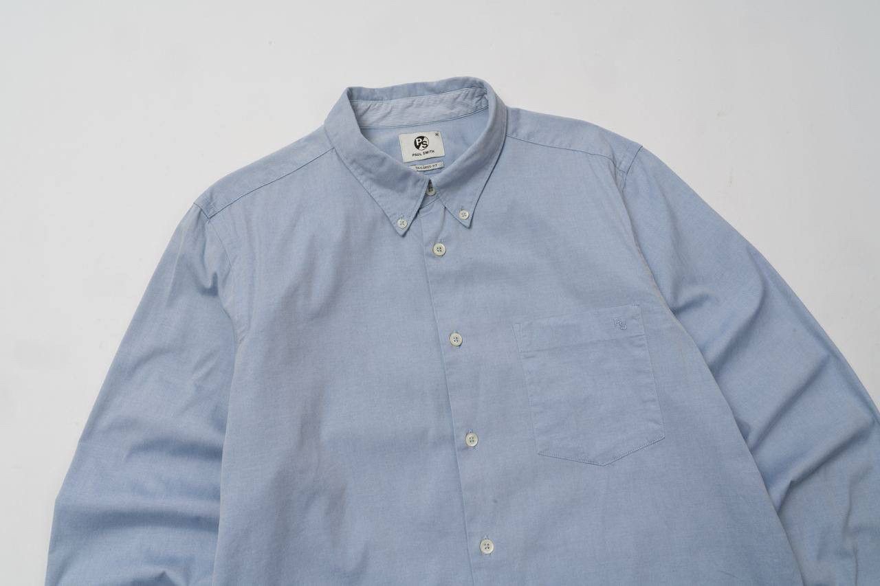 Paul Smith 🔵PS PAUL SMITH tailored fit Oxford Long Sleeve shirt Pocket Size US M / EU 48-50 / 2 - 7 Thumbnail