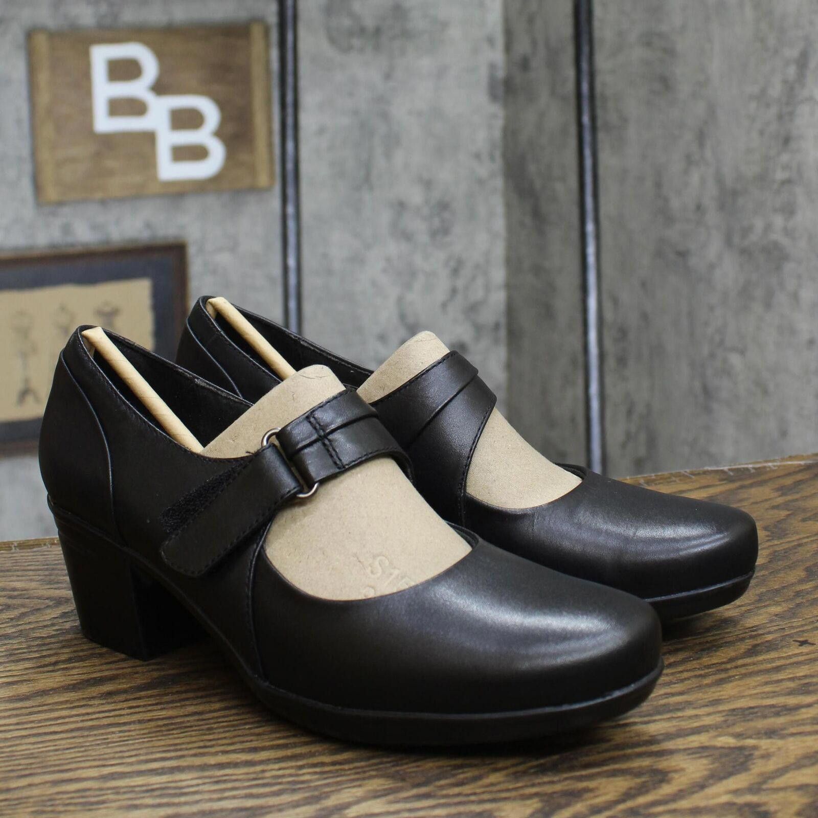 Clarks NWT Clarks Emslie Lulin Pumps 26129221 Black Leather 9.5M Size US 9.5 / IT 39.5 - 1 Thumbnail