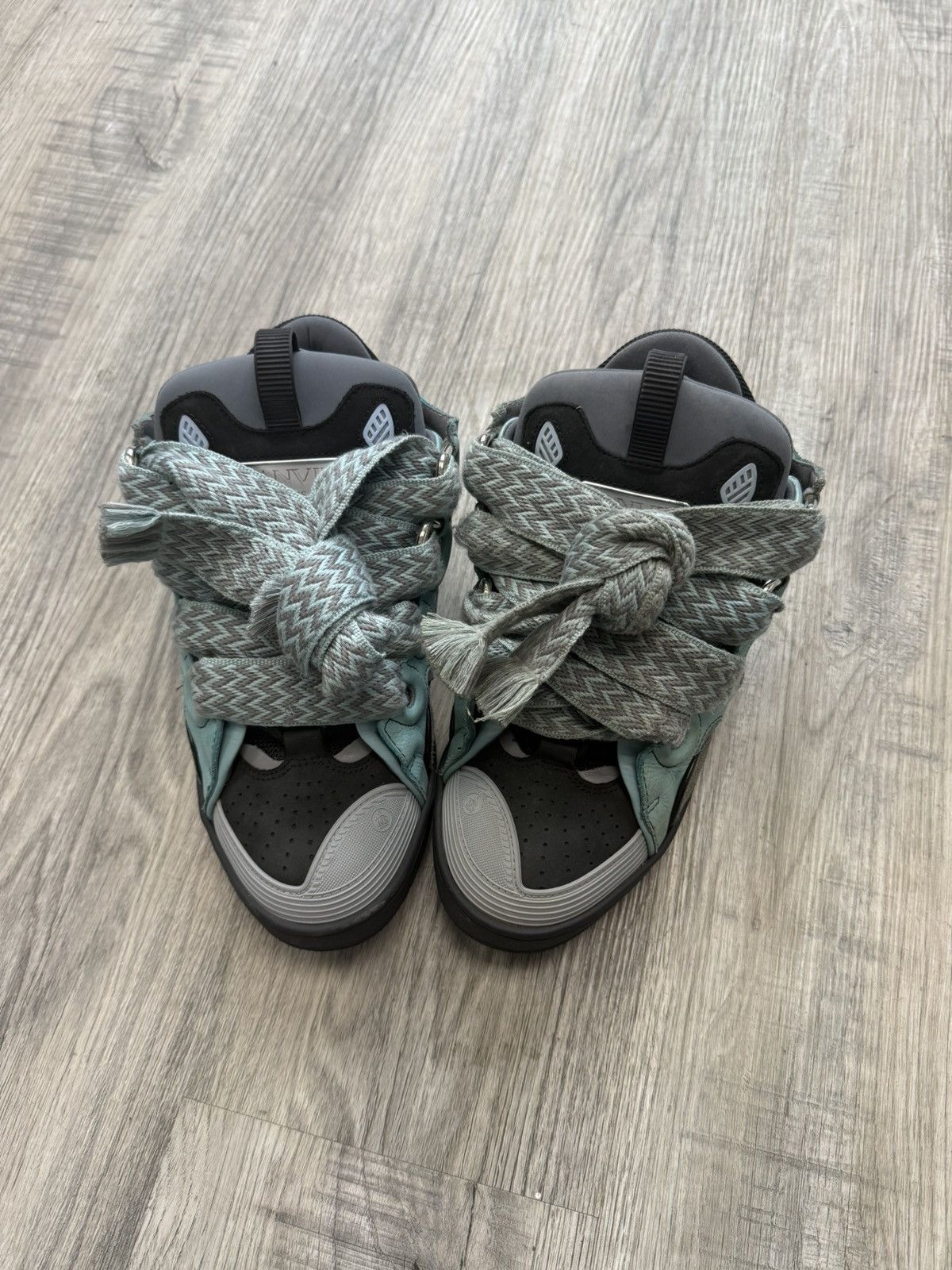 Lanvin Lanvin Curb Sneakers - Light Blue / Anthracite Size US 9 / EU 42 - 2 Thumbnail